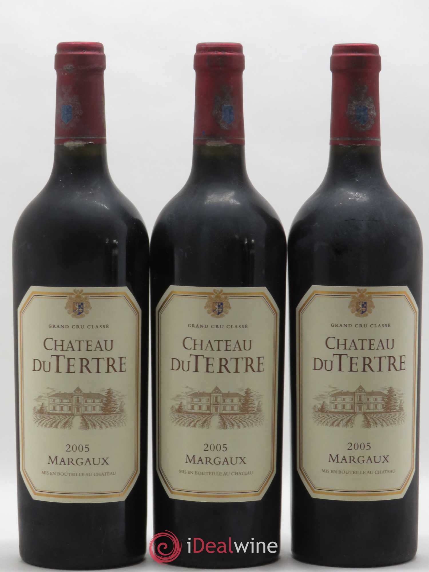 Château du Tertre 5ème Grand Cru Classé 2005 - Lot de 3 bouteilles - 0