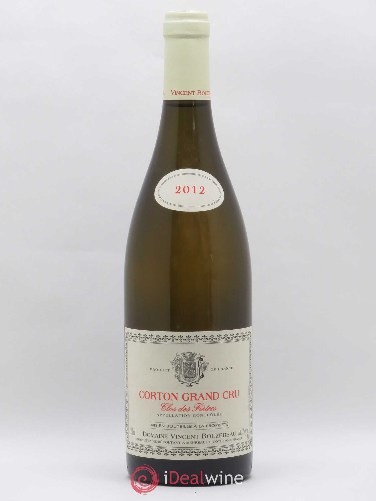 Corton Grand Cru Clos des Fiètres Domaine Vincent Bouzereau 2012 - Posten von 1 Flasche - 0