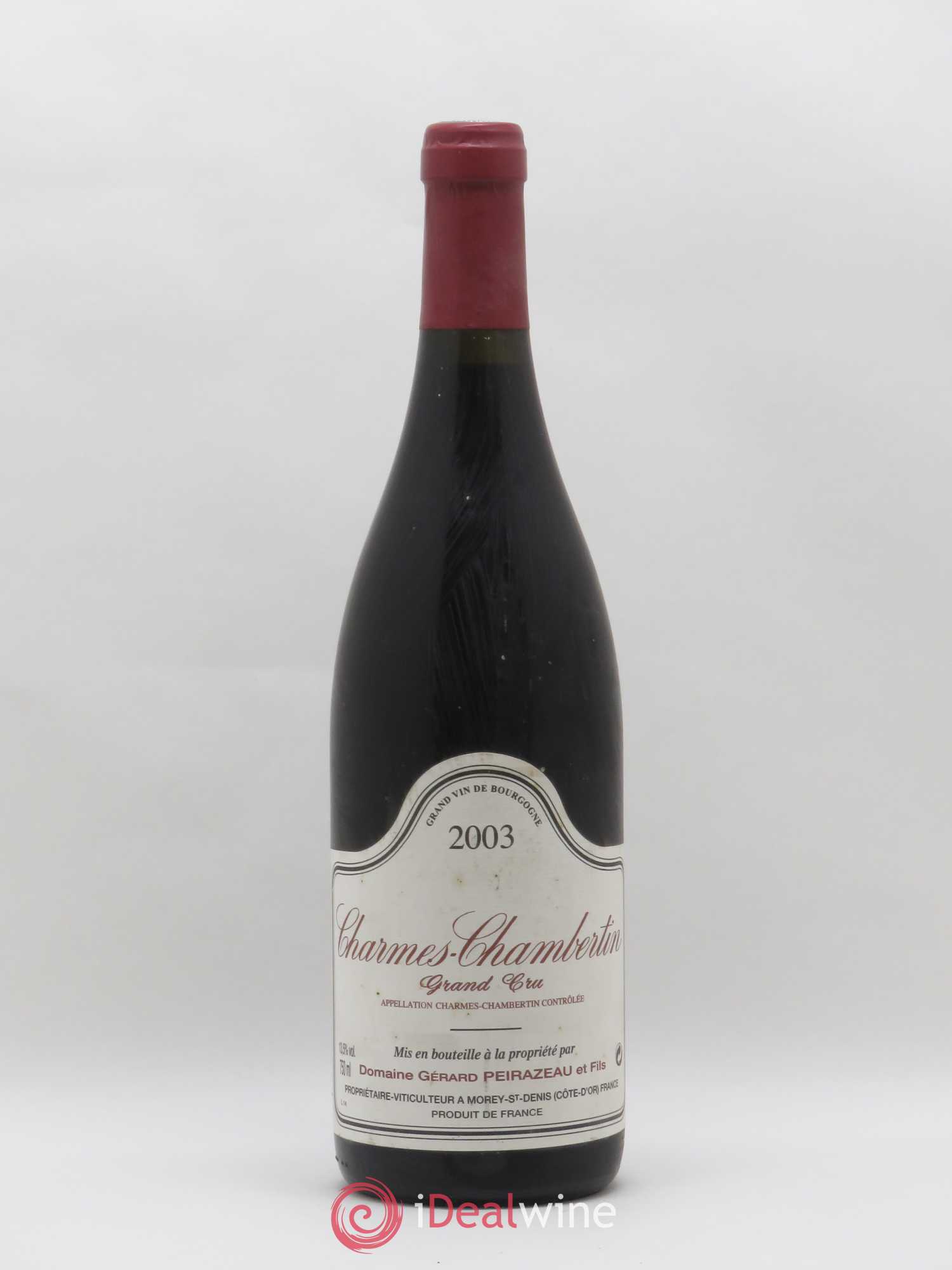 Charmes-Chambertin Grand Cru Peirazeau 2003 - Posten von 1 Flasche - 0