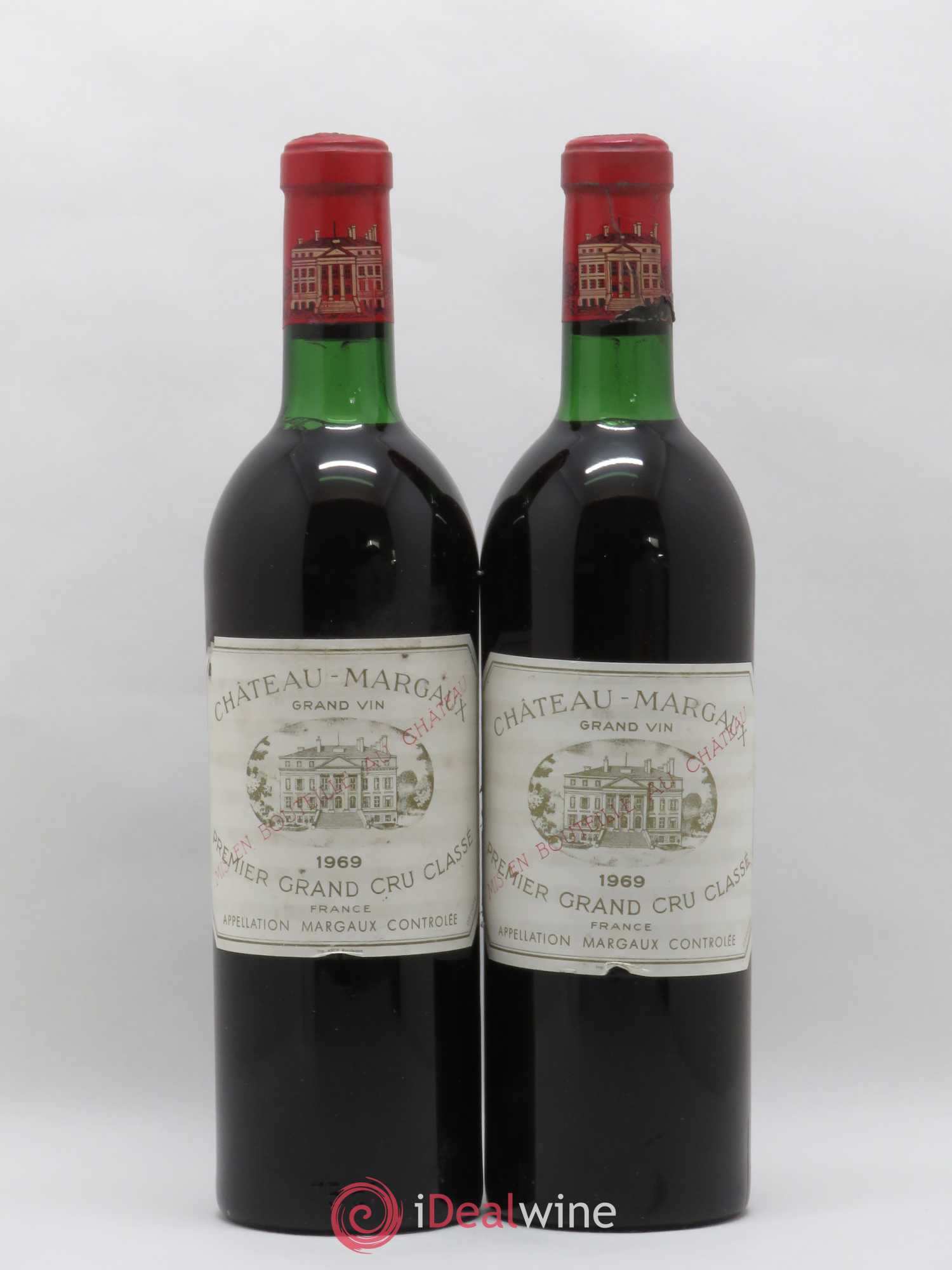 Château Margaux 1er Grand Cru Classé 1969 - Lot de 2 bouteilles - 0
