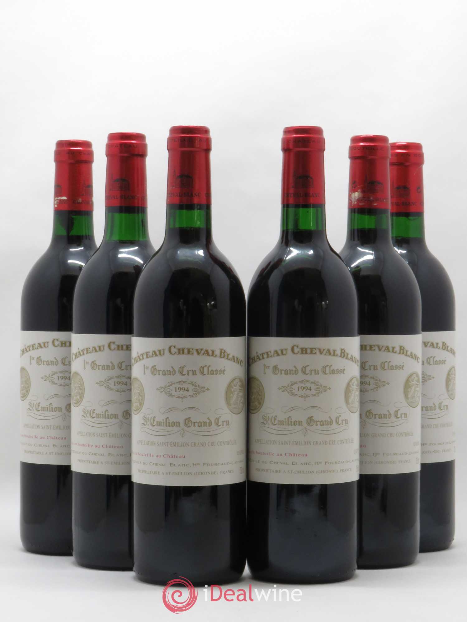 Château Cheval Blanc 1er Grand Cru Classé A 1994 - Lot de 6 bouteilles - 0