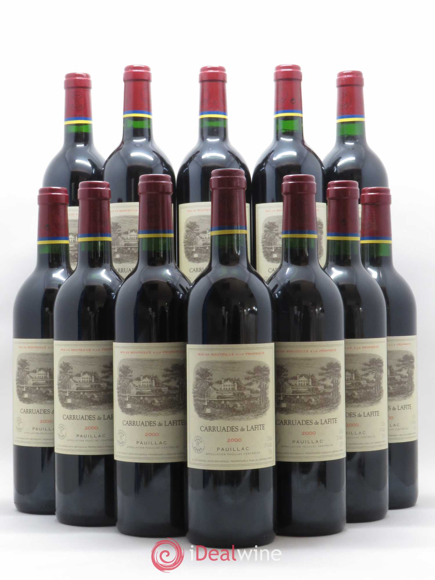 Carruades de Lafite Rothschild Second Vin 2000 - Lot de 12 bouteilles - 0