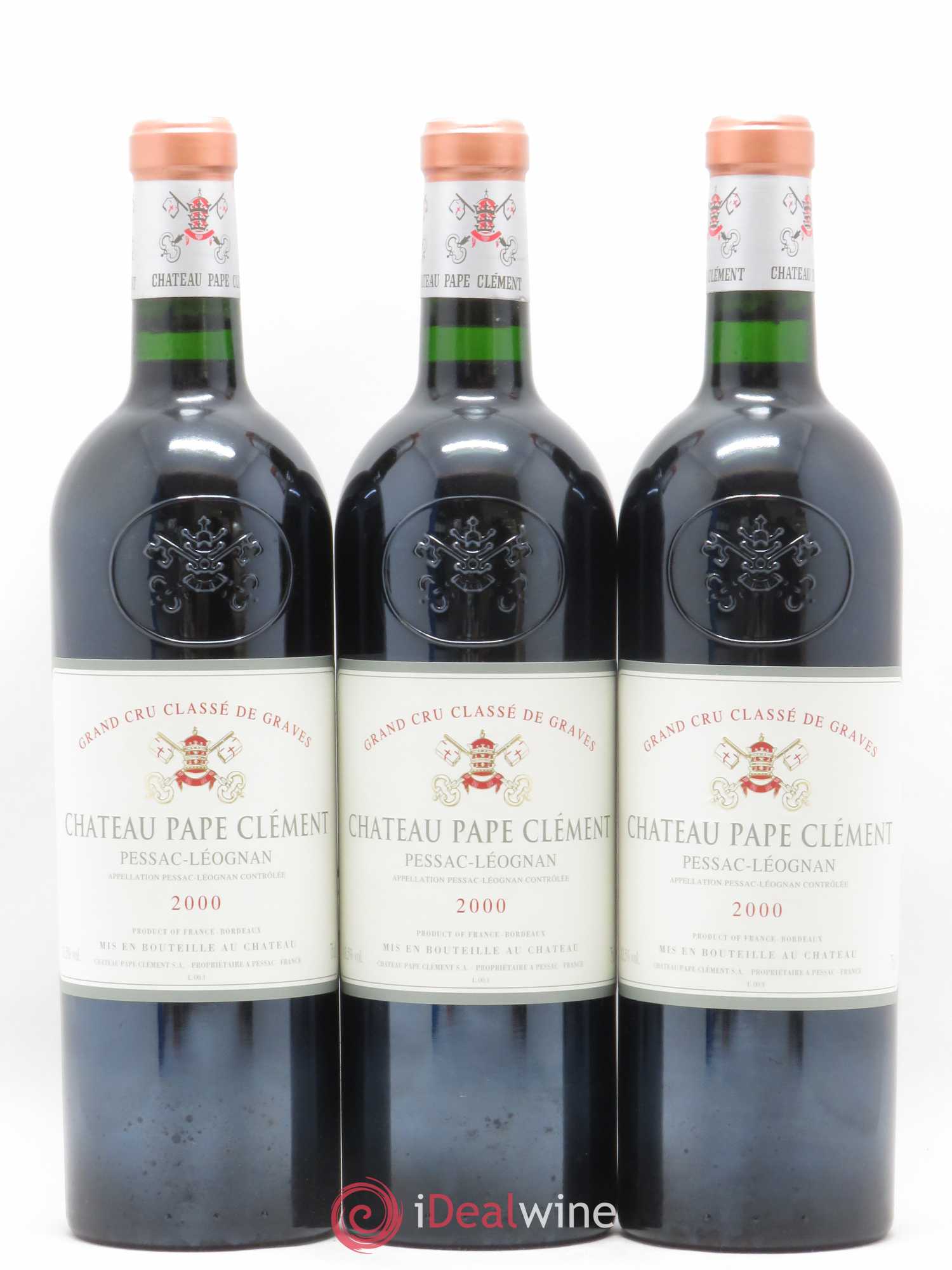 Château Pape Clément Cru Classé de Graves 2000 - Lot de 12 bouteilles - 1