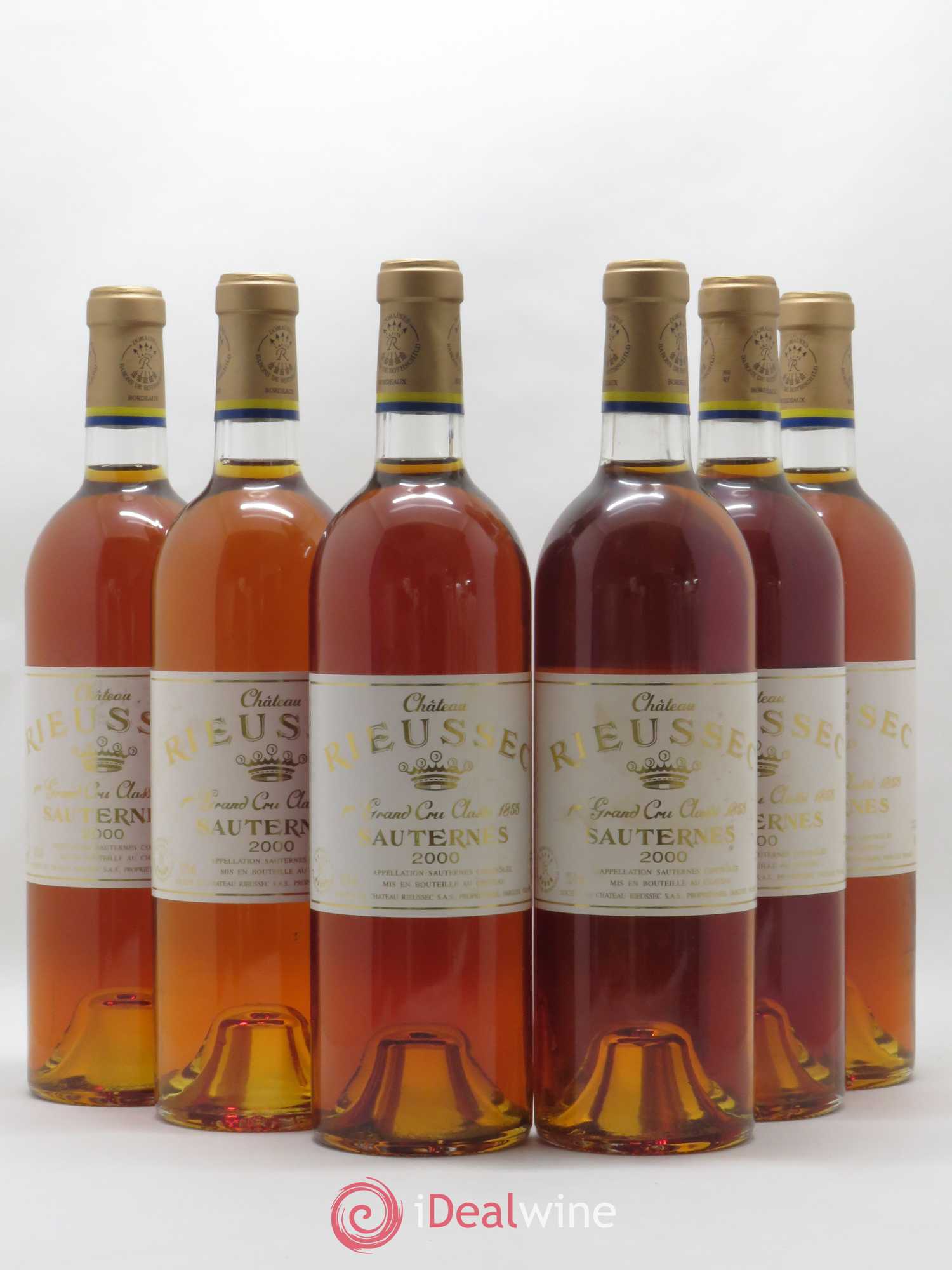 Château Rieussec 1er Grand Cru Classé 2000 - Lotto di 6 bottiglie - 0