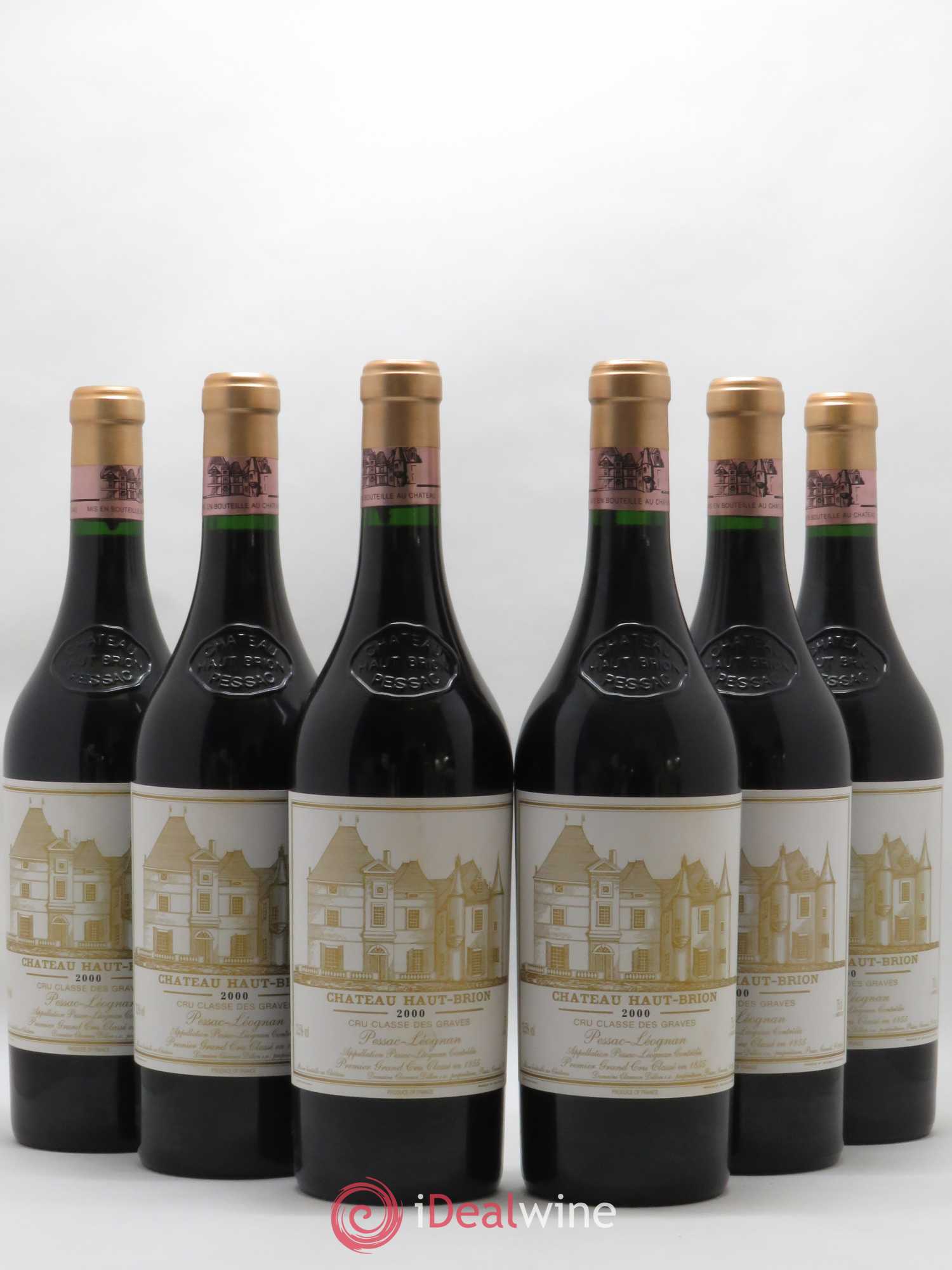 Château Haut Brion 1er Grand Cru Classé 2000 - Lot de 6 bouteilles - 0