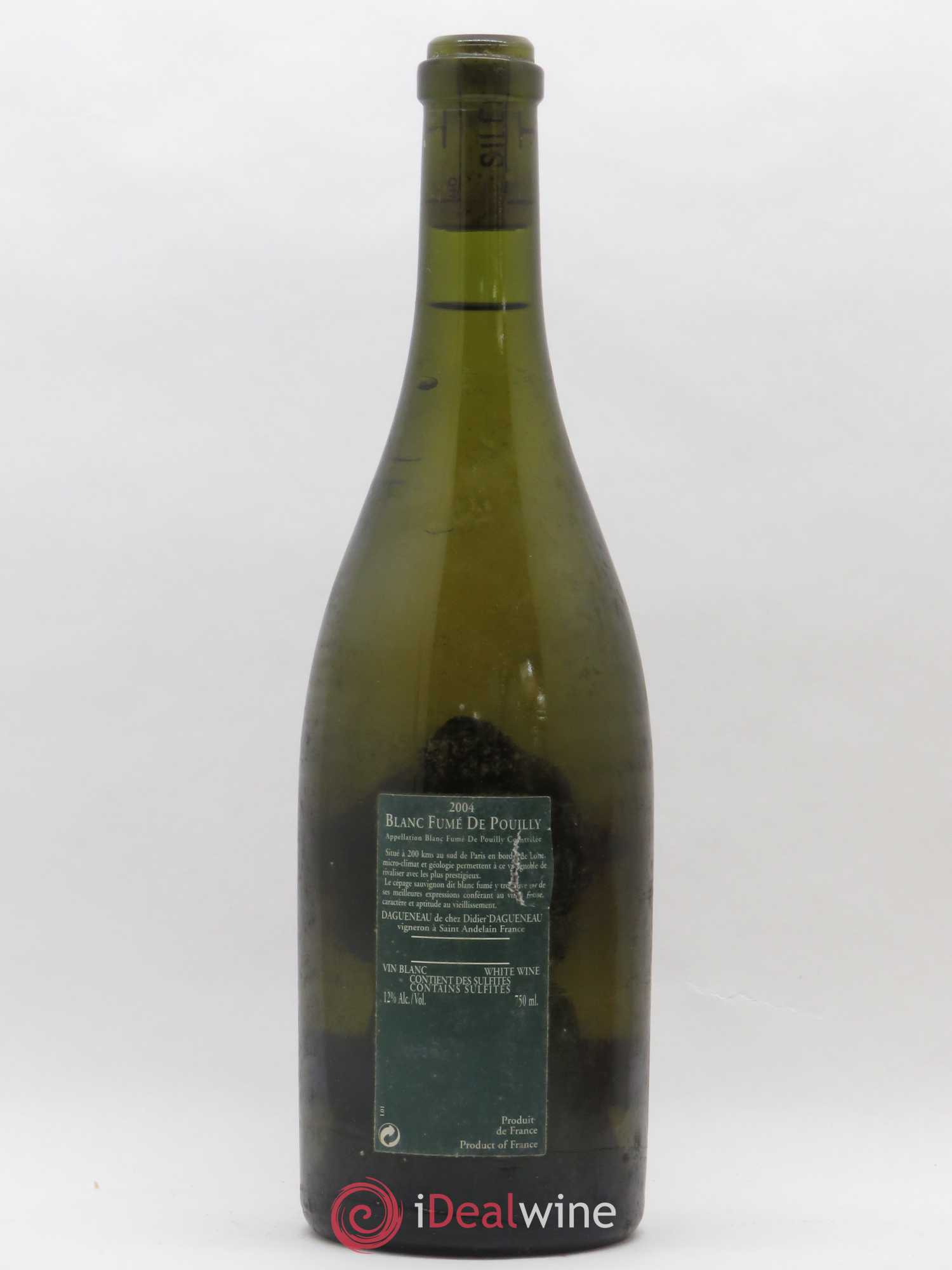 Vin de France (anciennement Pouilly-Fumé) Silex Dagueneau (Domaine Didier - Louis-Benjamin) 2004 - Lot de 1 bouteille - 1