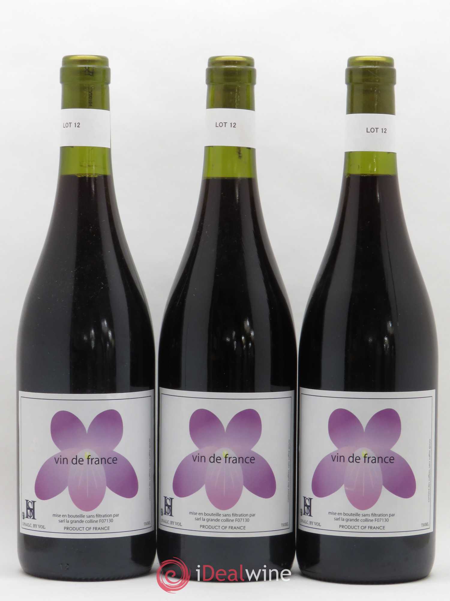 Vin de France (Ex Saint-Joseph) Hirotake Ooka - Domaine La Grande Colline 2012 - Lot de 3 bouteilles - 0