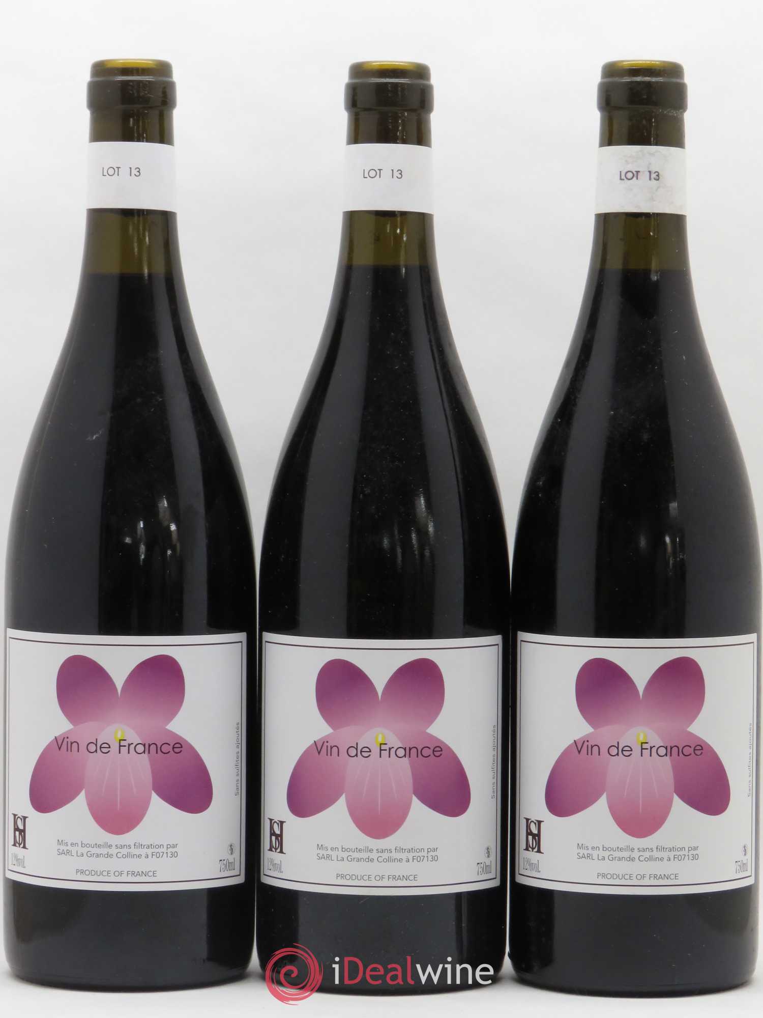 Vin de France (Ex Saint-Joseph) Hirotake Ooka - Domaine La Grande Colline 2013 - Lot de 3 bouteilles - 0