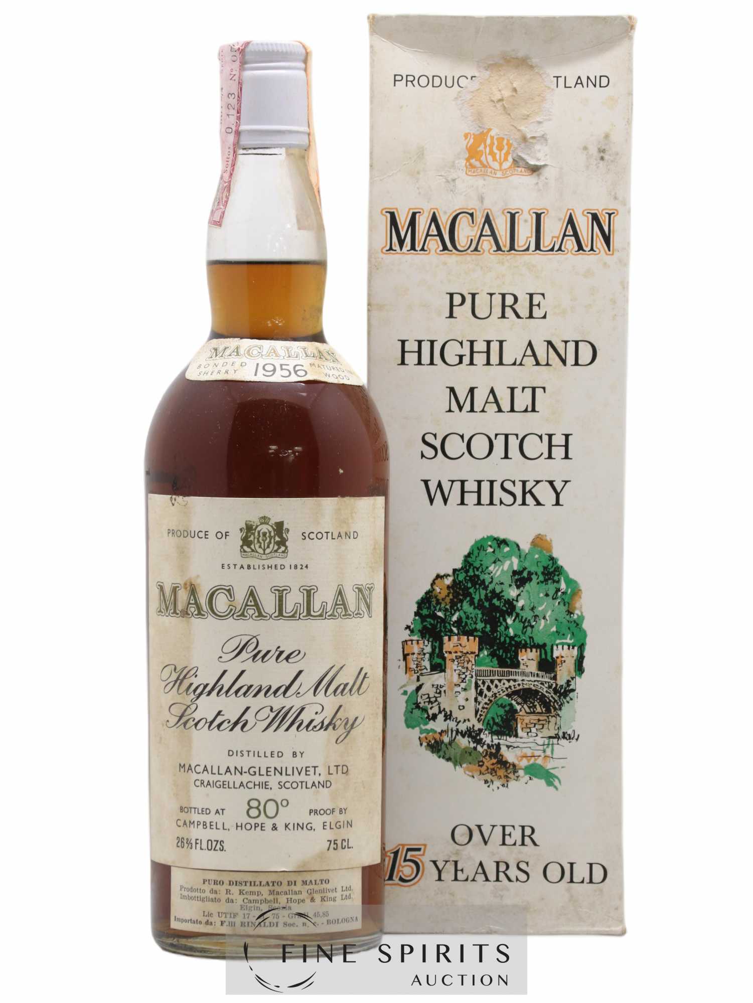 Macallan (The) 1956 Of. Rinaldi Import - Lot de 1 bouteille - 0