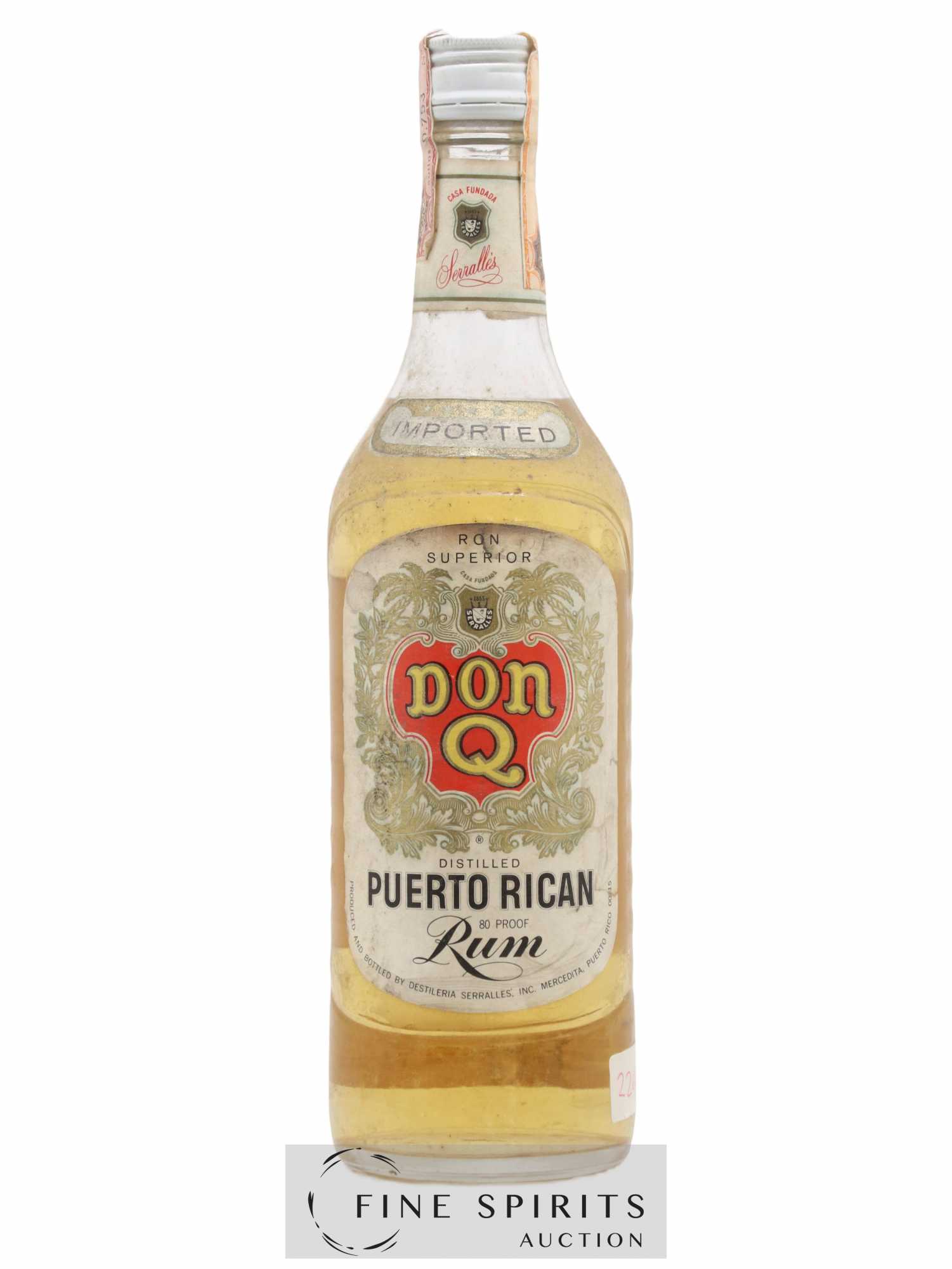 Don Q Of. Gancia Import (sans prix de réserve) - Lot de 1 bouteille - 0