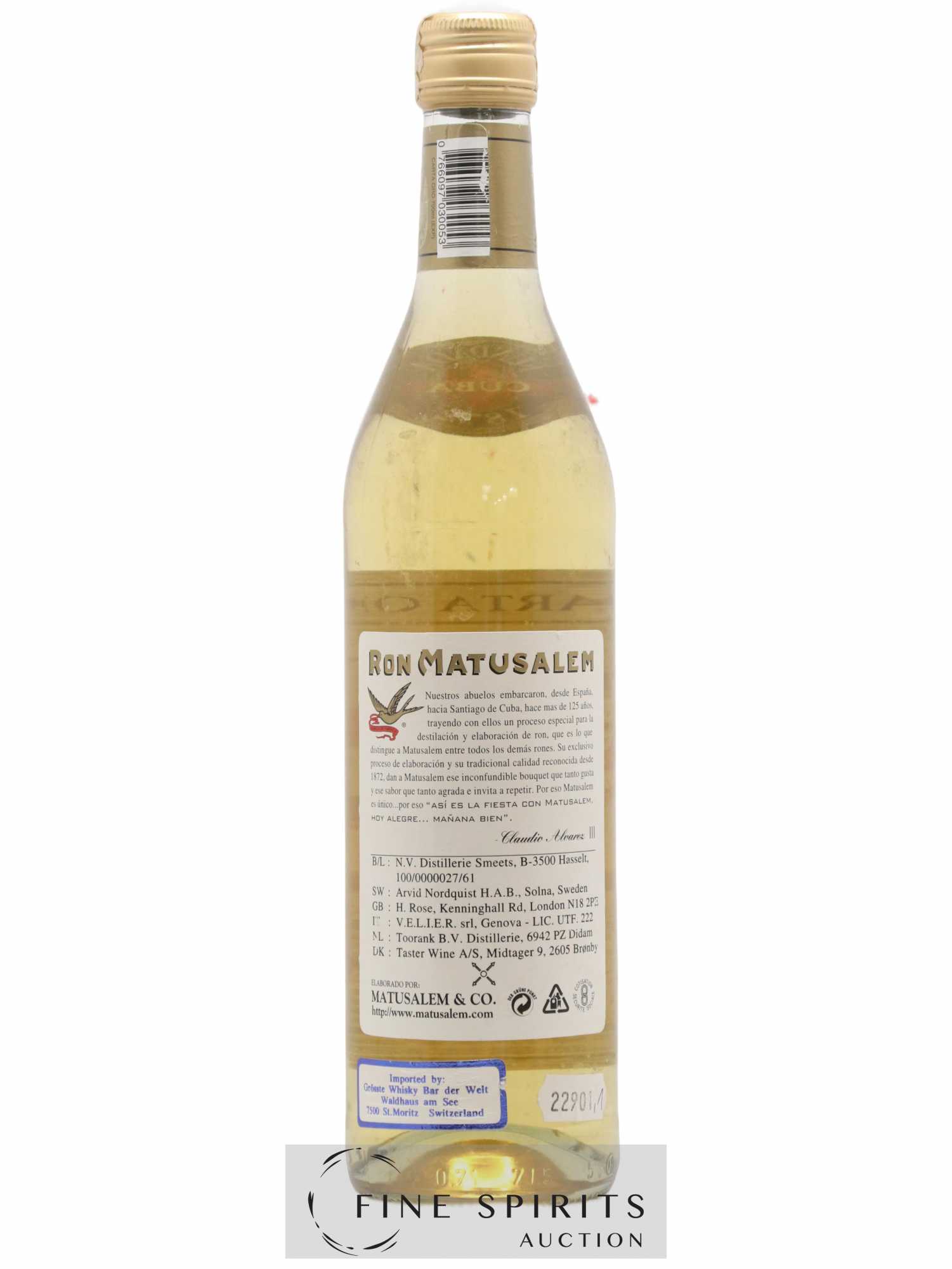 Matusalem 5 years Of. Carta Oro Solera Blender  (sans prix de réserve) - Lot de 1 bouteille - 1