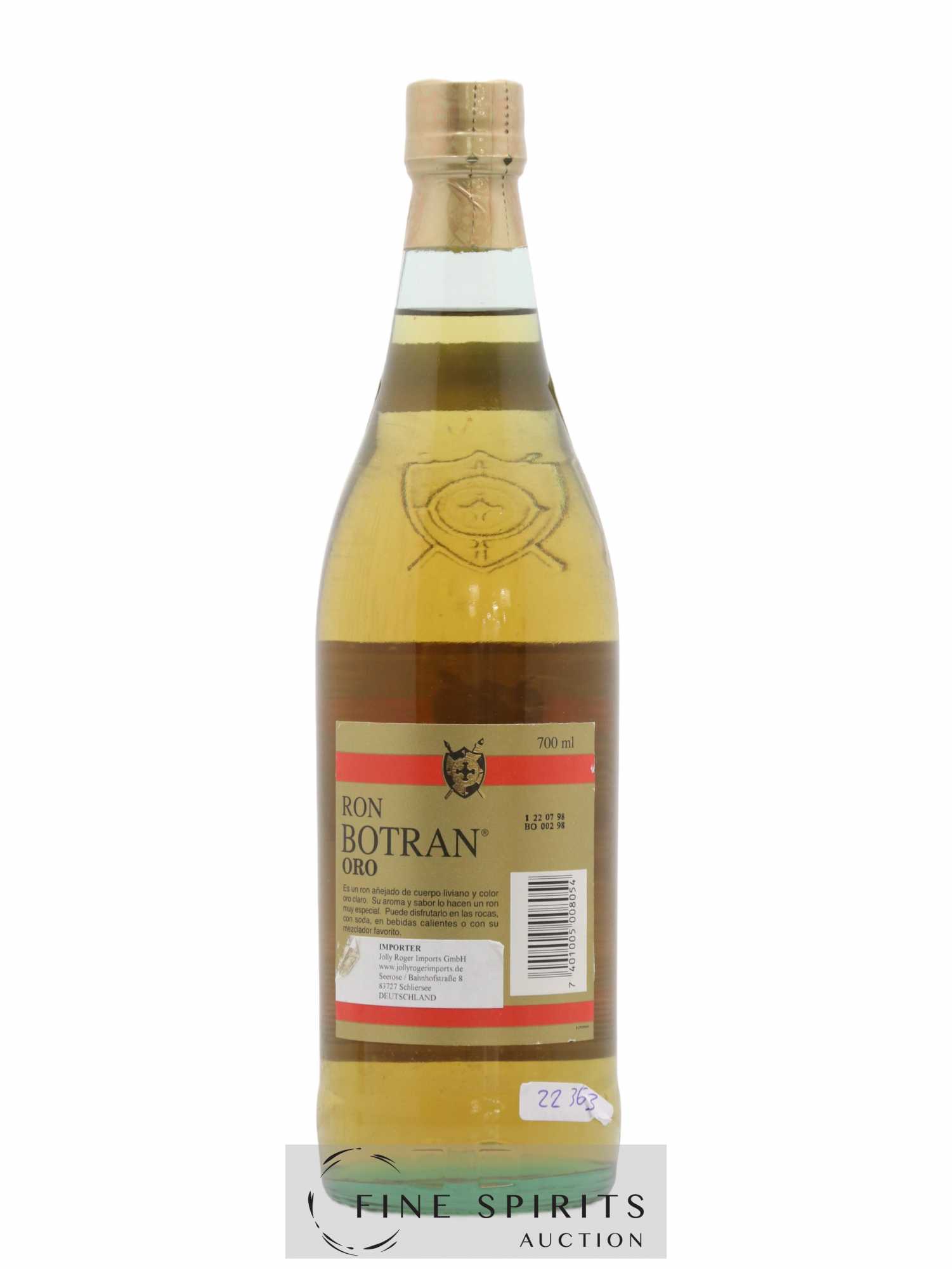 Botran Of. Oro (ohne Mindestpreis) - Posten von 1 Flasche - 1