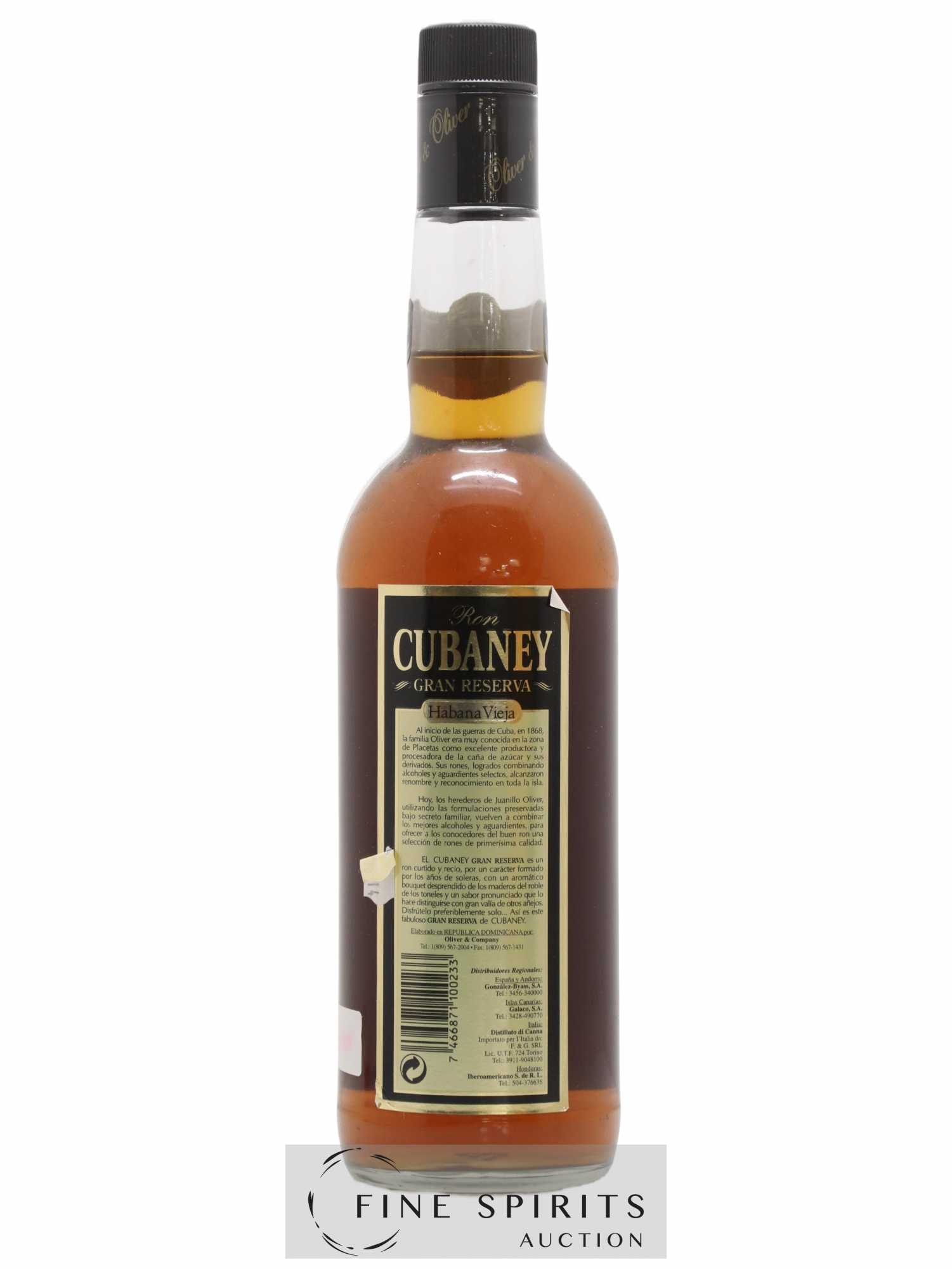 Cubaney 7 years Of. Gran Reserva Habana Vieja  (sans prix de réserve) - Lot de 1 bouteille - 1