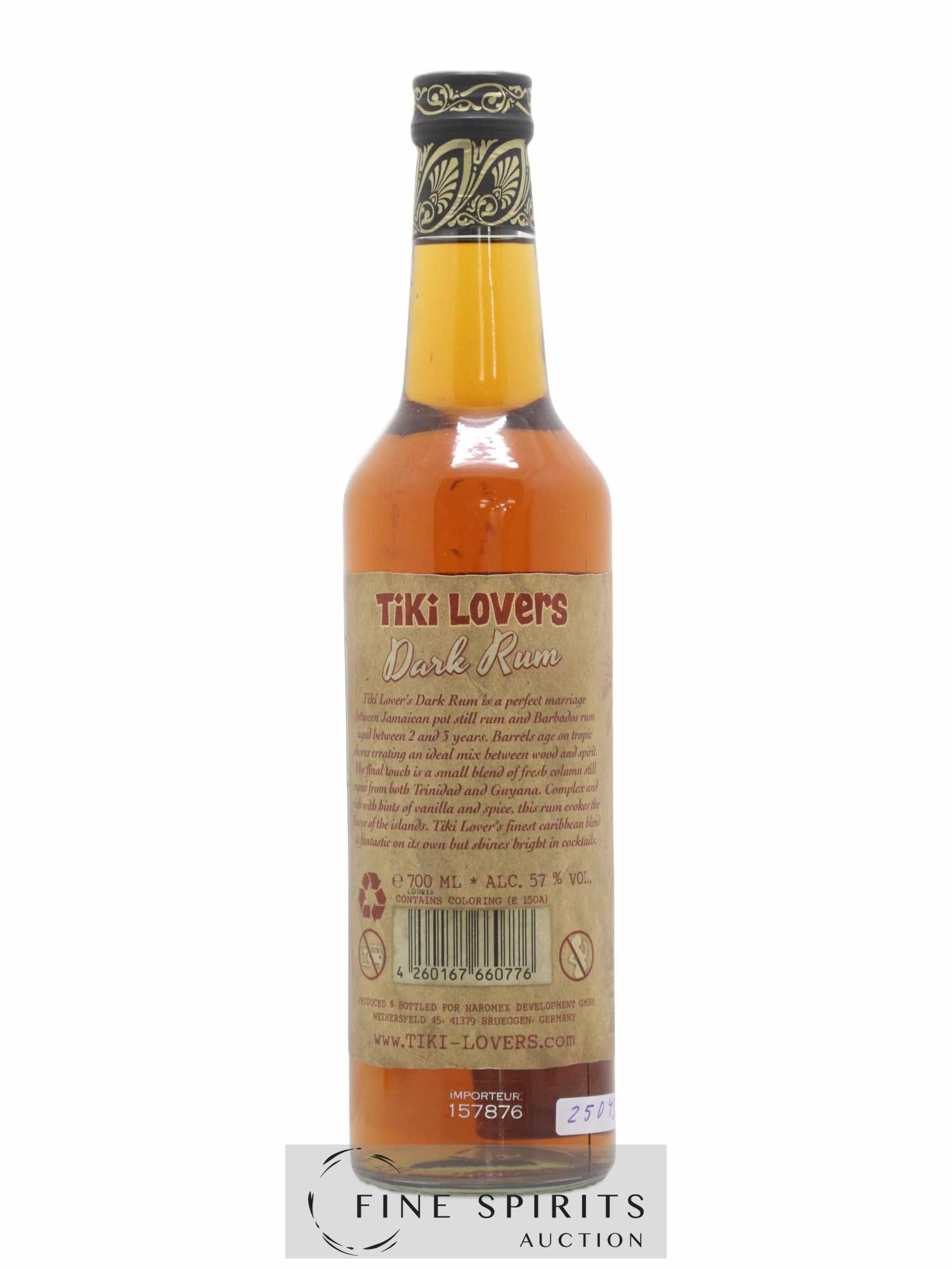 Tiki Lovers Of. Dark Rum (sans prix de réserve) - Lot de 1 bouteille - 1