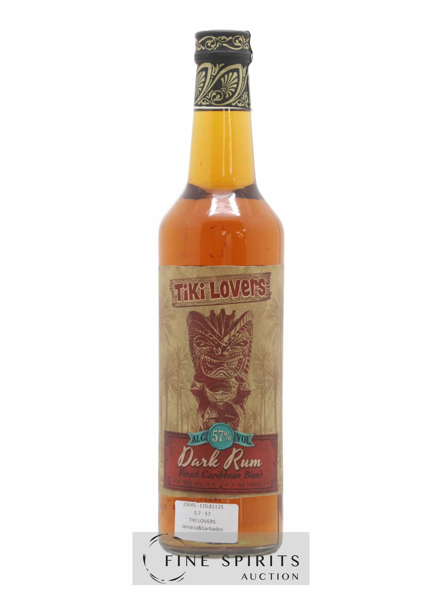 Tiki Lovers Of. Dark Rum (sans prix de réserve) - Lot de 1 bouteille - 0
