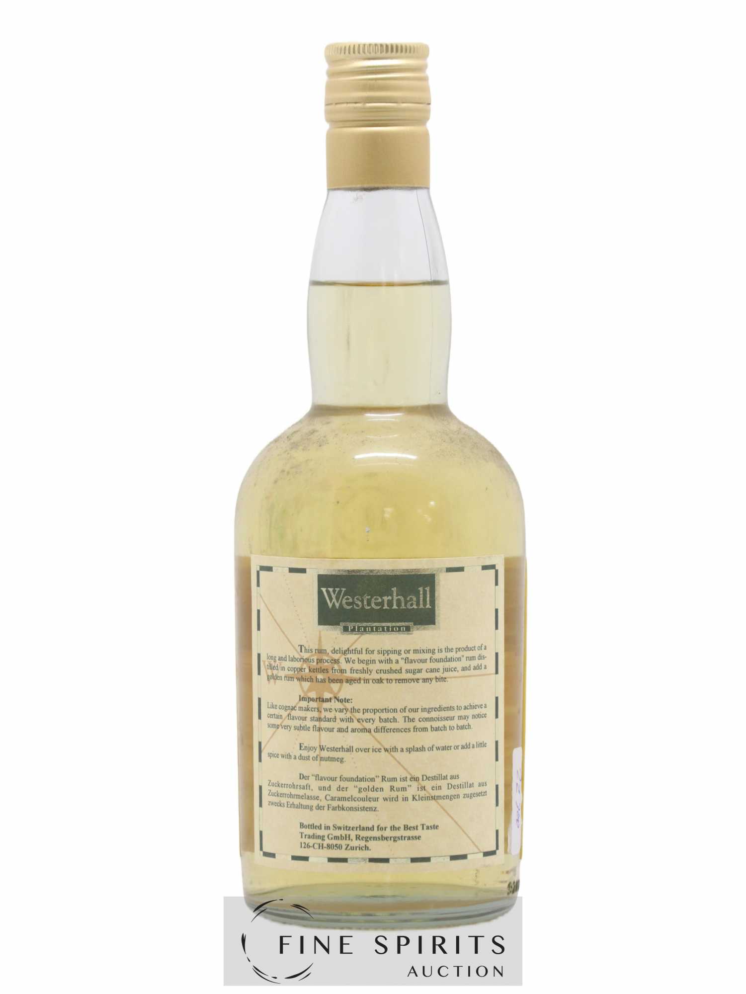 Westerhall Plantation Of. (no reserve) - Lot of 1 bottle - 1