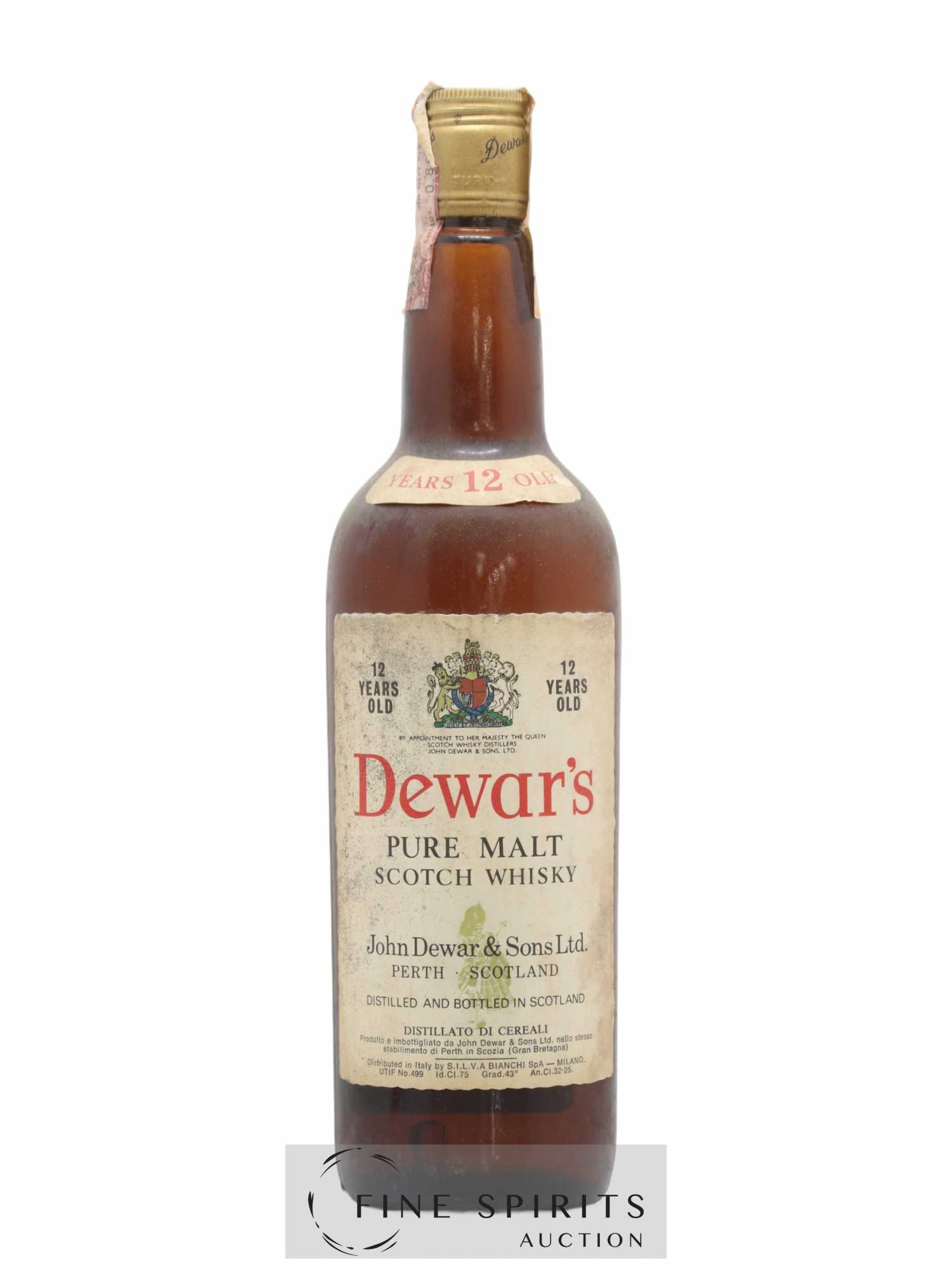 Dewar's 12 years Pure Malt Bianchi Import - Posten von 1 Flasche - 0