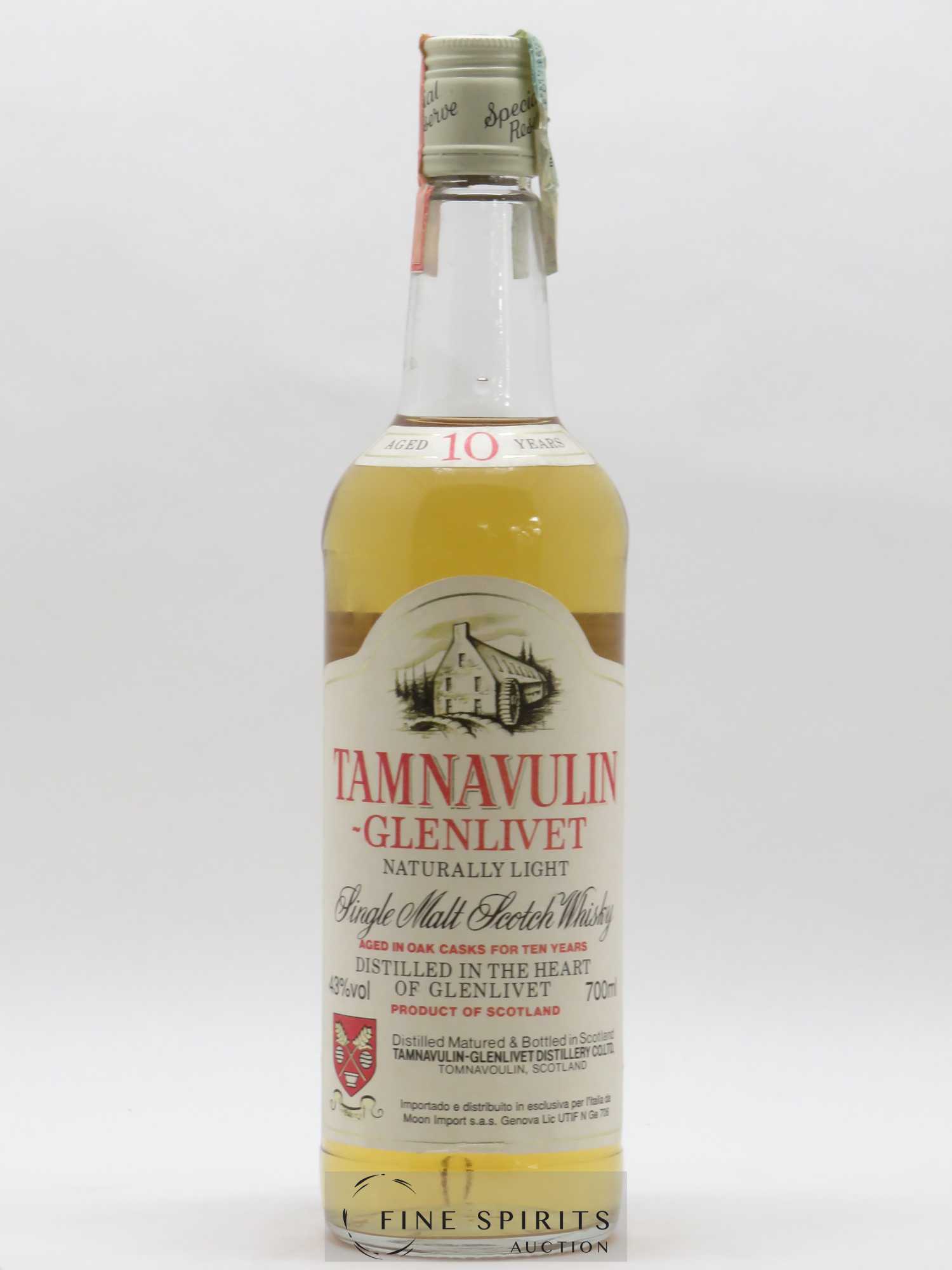 Tamnavulin 10 years Of. Naturally Light - Lot de 1 bouteille - 1
