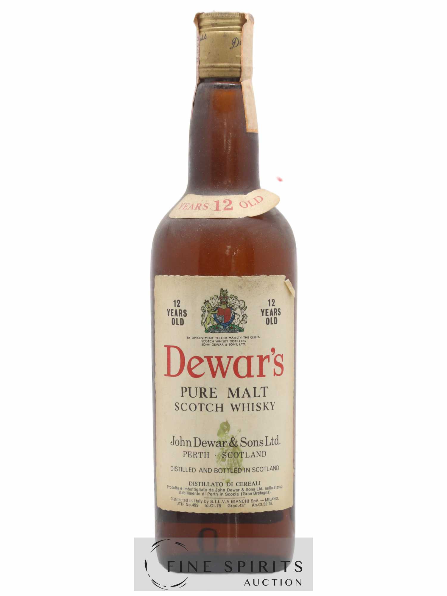 Dewar's 12 years Pure Malt Bianchi Import - Posten von 1 Flasche - 0