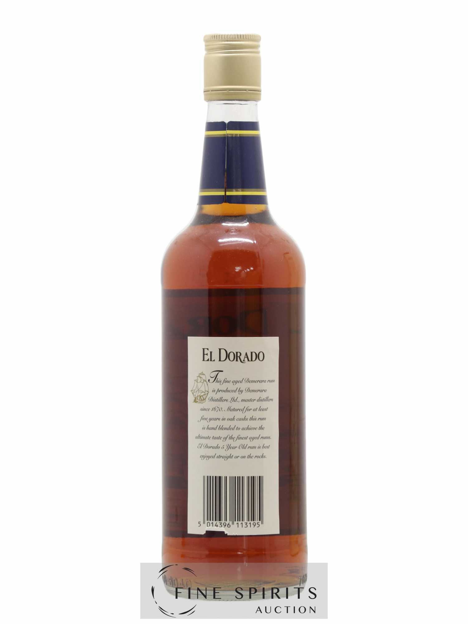 El Dorado 5 years Of. (sans prix de réserve) - Lot de 1 bouteille - 2