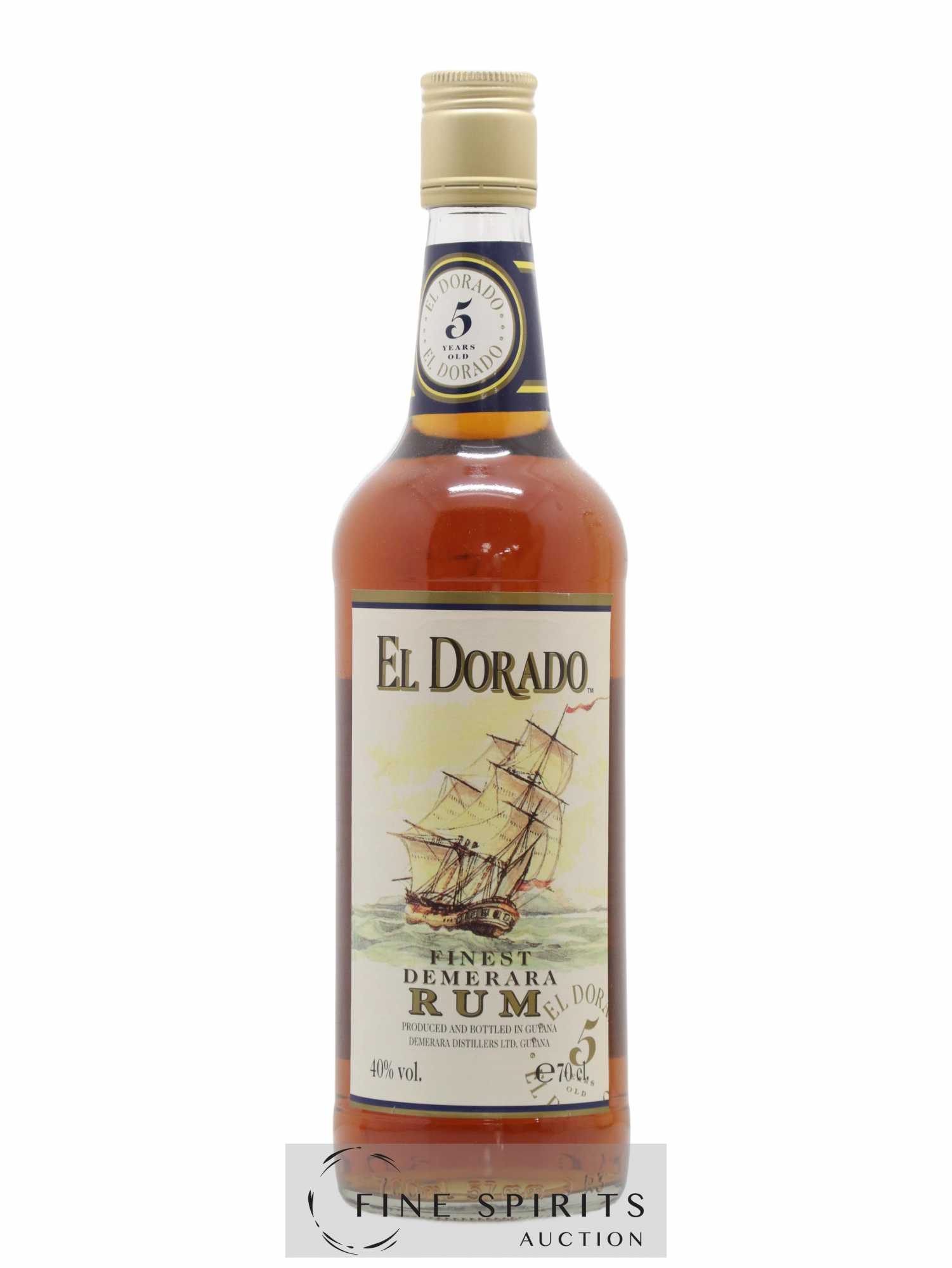 El Dorado 5 years Of. (sans prix de réserve) - Lot de 1 bouteille - 1