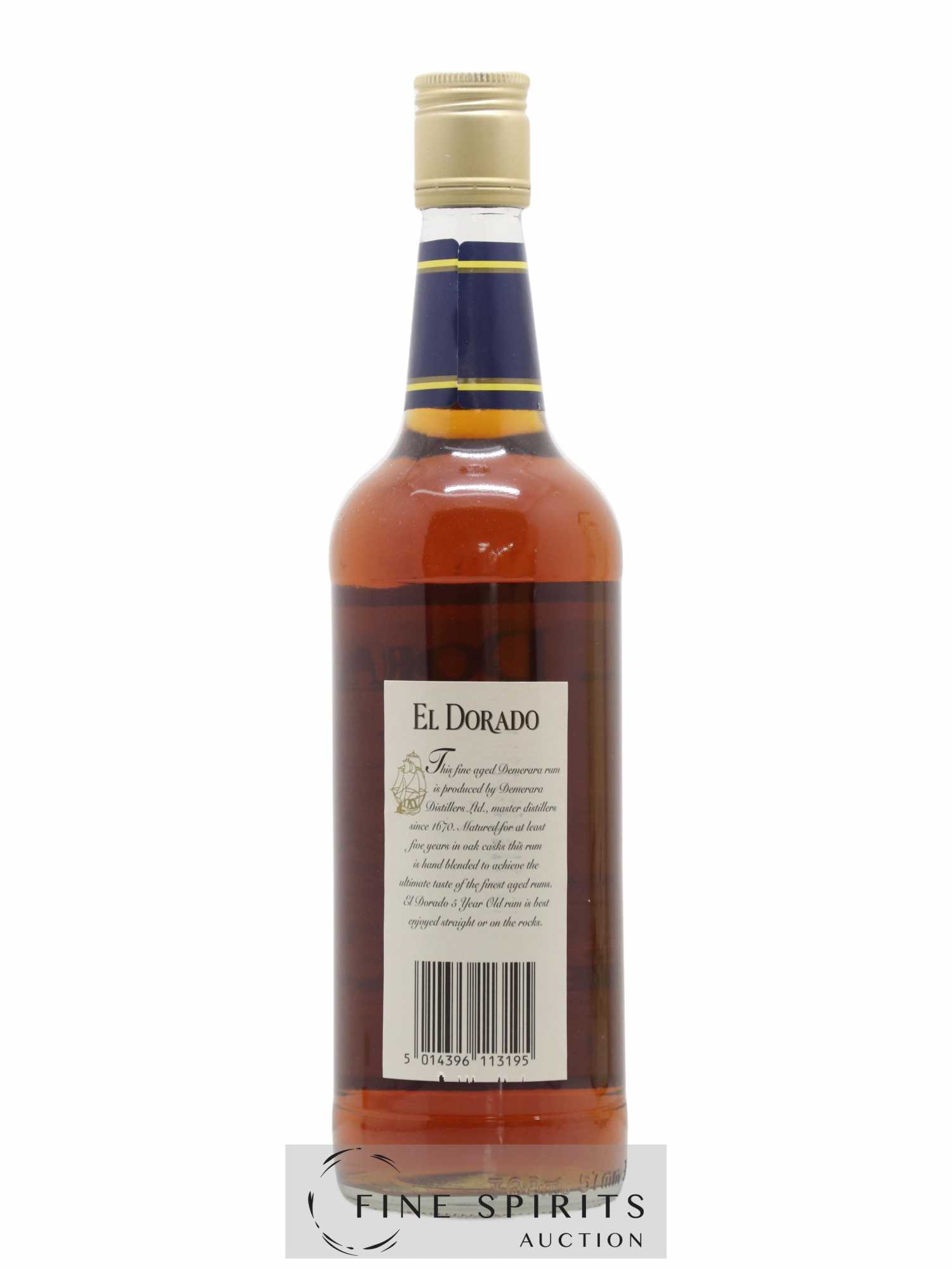 El Dorado 5 years Of.  (sans prix de réserve) - Lot de 1 bouteille - 2
