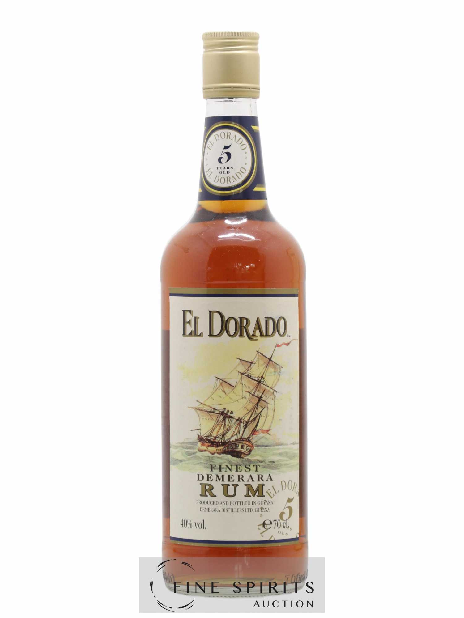 El Dorado 5 years Of. (sans prix de réserve) - Lot de 1 bouteille - 1