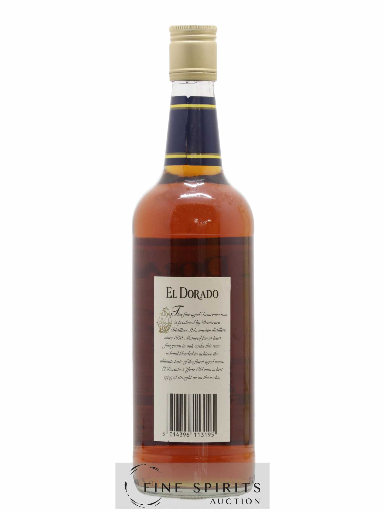 El Dorado 5 years Of. (sans prix de réserve) - Lot de 1 bouteille - 2