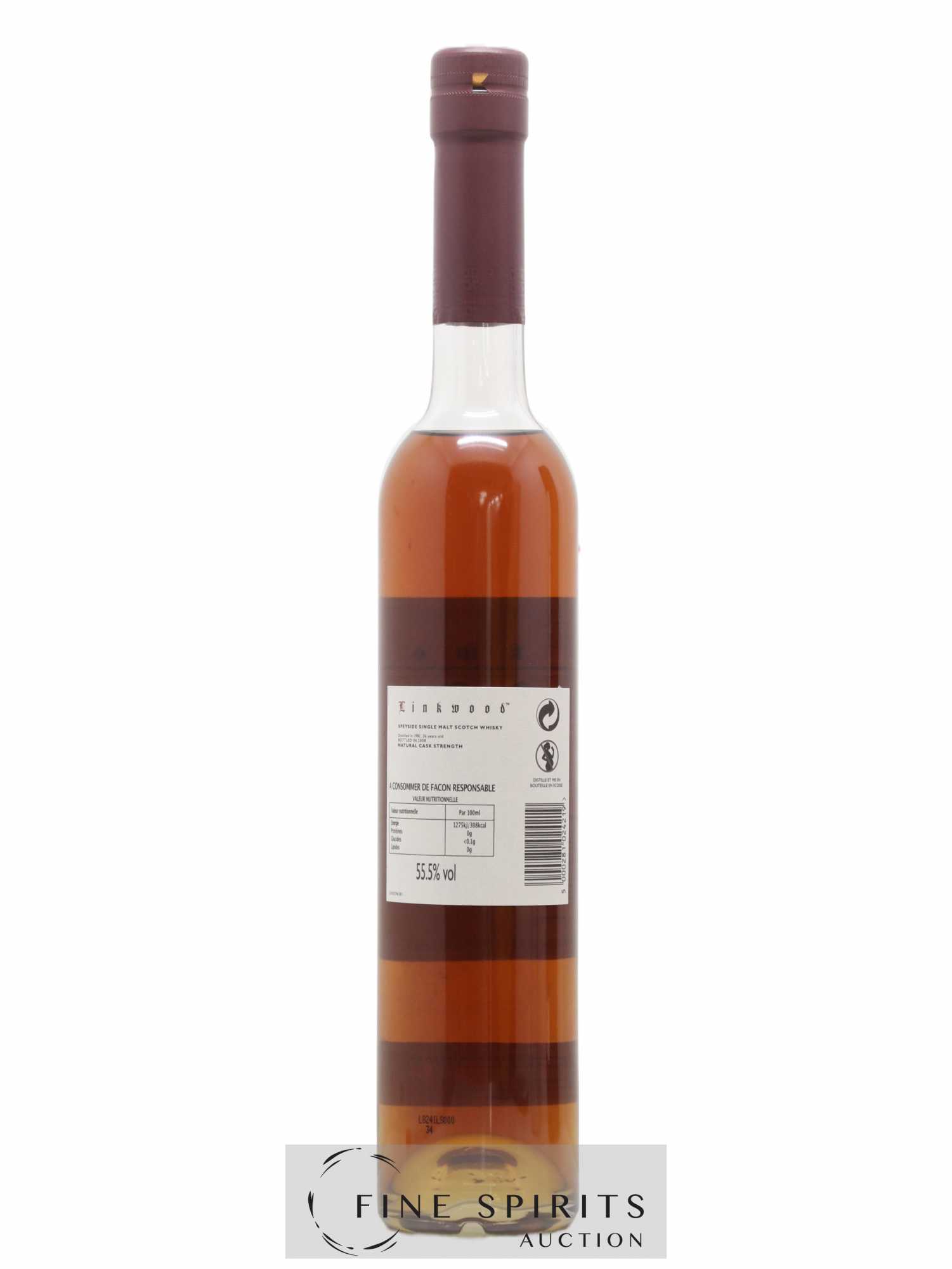 Linkwood 26 years 1981 Of. Sweet Red Wine Cask One of 1260 - bottled 2008 50cl - Lot de 1 bouteille - 2