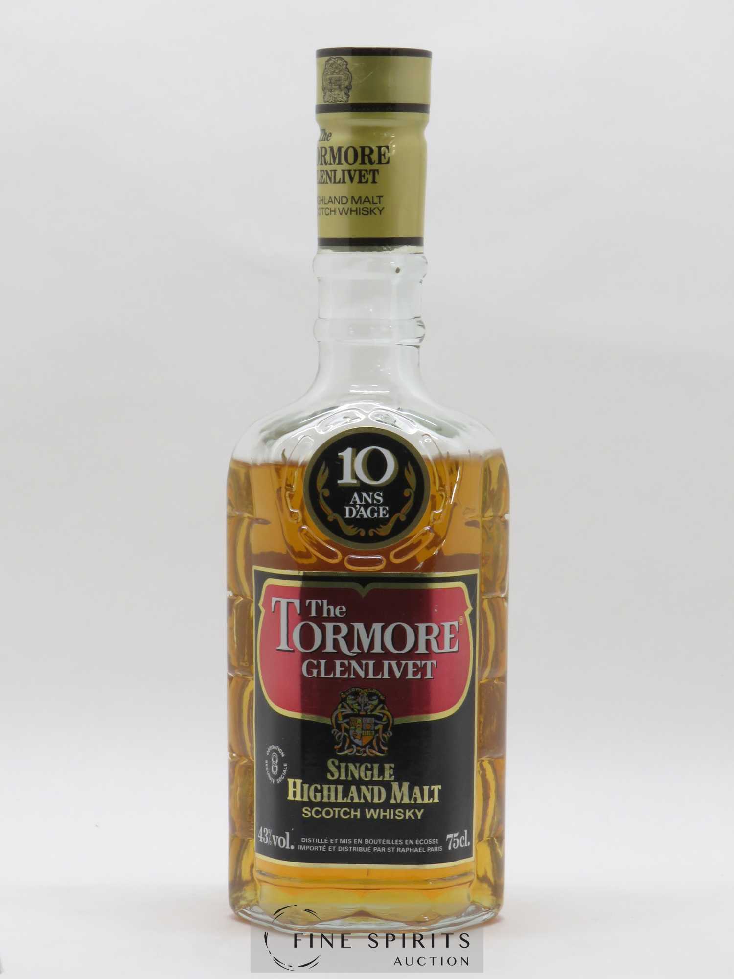 Tormore 10 years Long John - Lot de 1 bouteille - 1