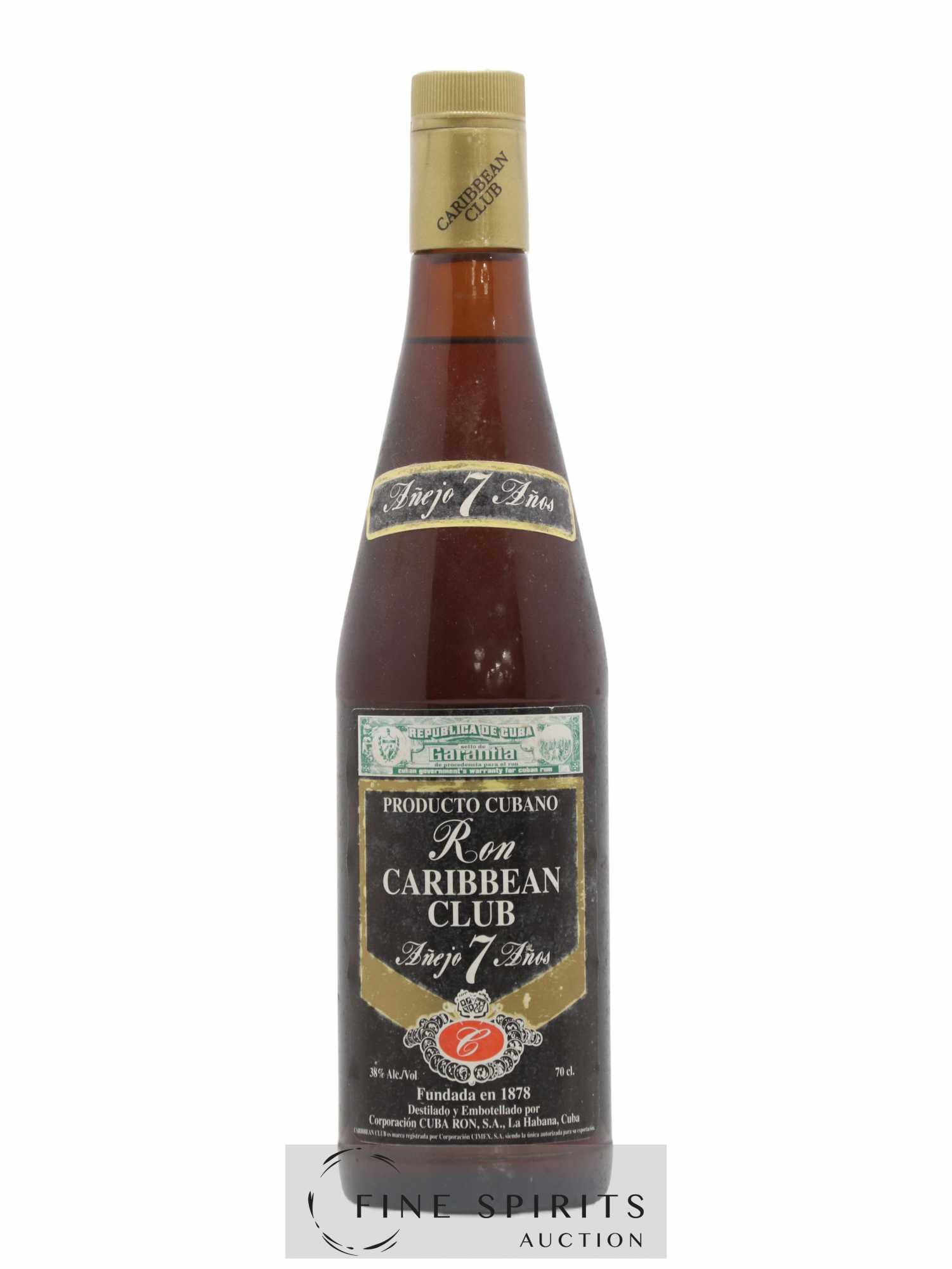 Caribbean Club 7 years Of. Velier Import (sans prix de réserve) - Lot de 1 bouteille - 0