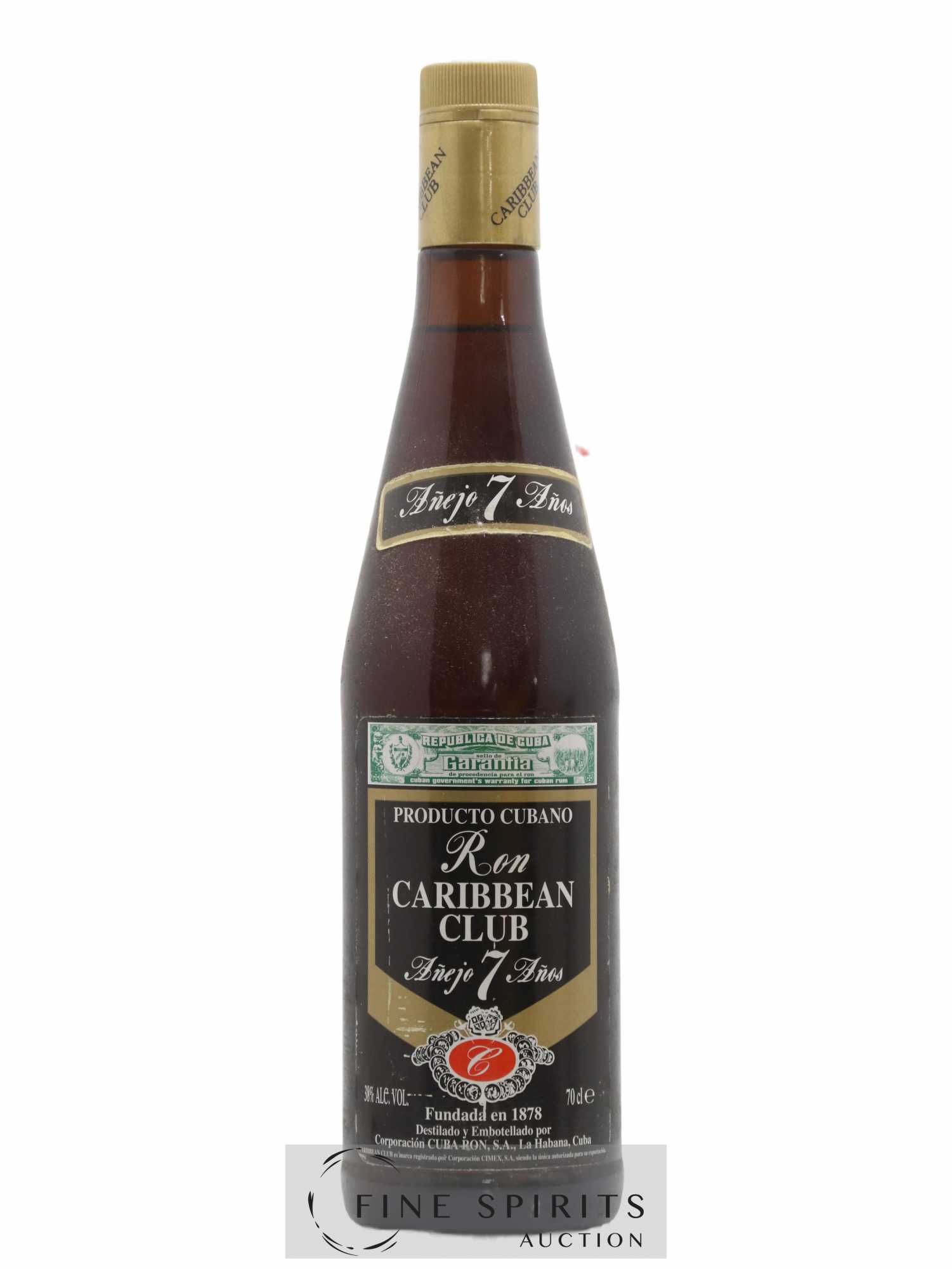 Caribbean Club 7 years Of. Velier Import (sans prix de réserve) - Lot de 1 bouteille - 0