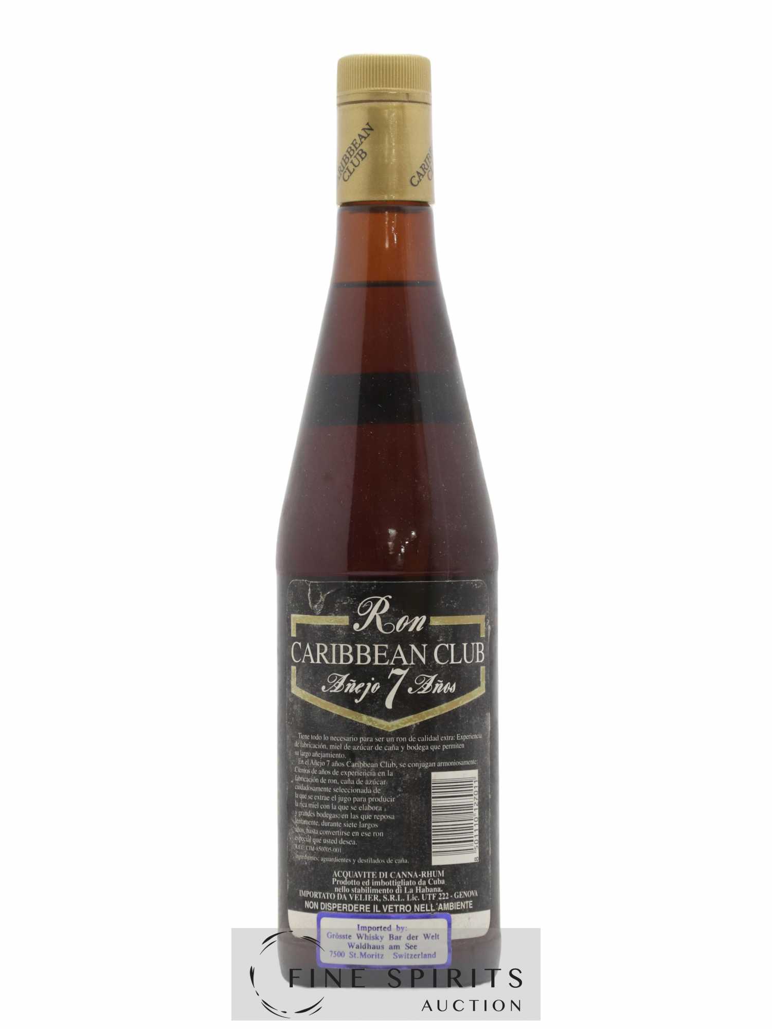 Caribbean Club 7 years Of. Velier Import (senza prezzo di riserva) - Lotto di 1 bottiglia - 1