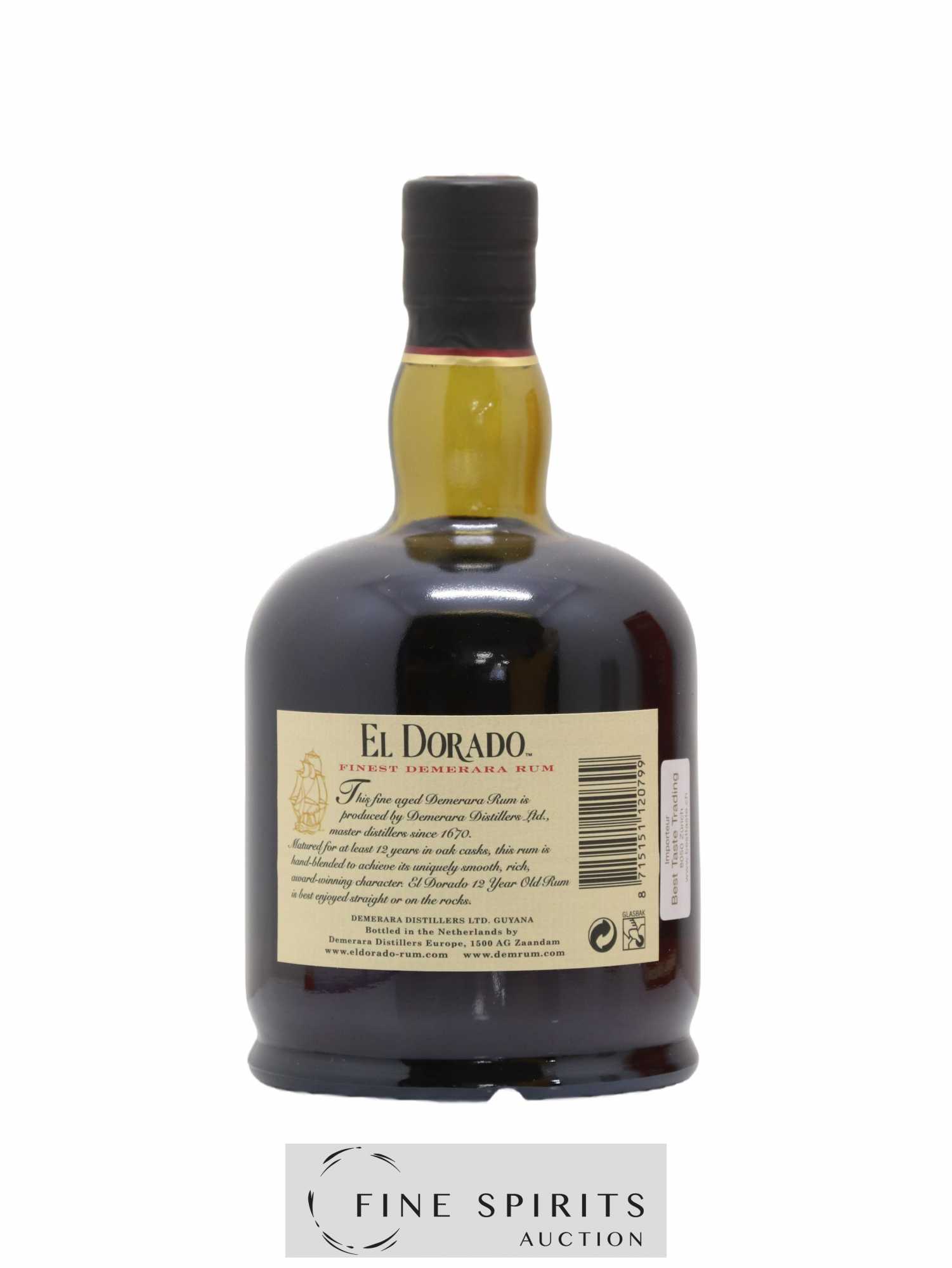 El Dorado 12 years Of. Dumpy (sans prix de réserve) - Lot de 1 bouteille - 2
