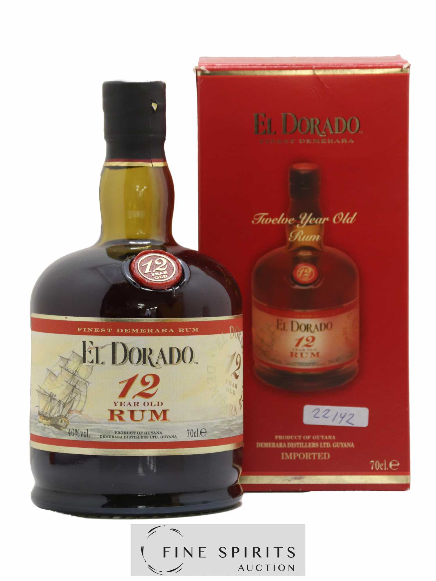 El Dorado 12 years Of. Dumpy (sans prix de réserve) - Lot de 1 bouteille - 0