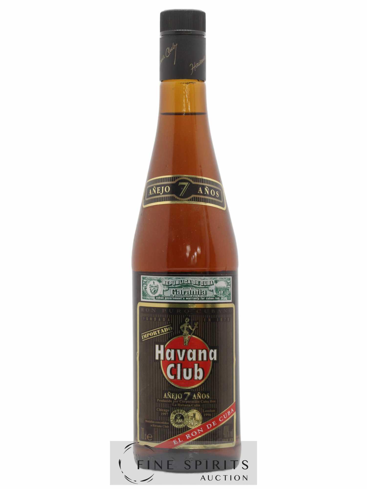 Havana Club 7 years Of. Anejo (sans prix de réserve) - Lot de 1 bouteille - 0