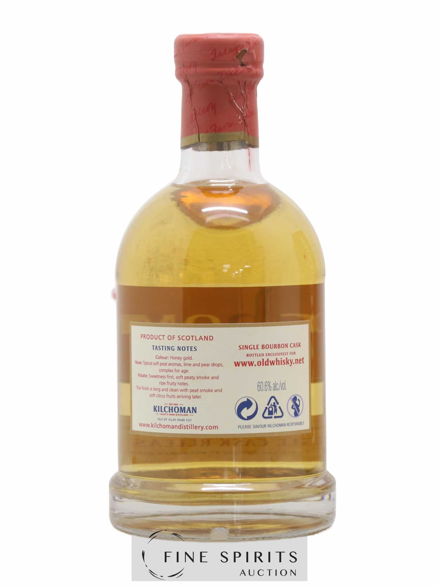Kilchoman 2007 Of. Single Cask Release Bourbon Cask n°379-2007 - bottled 2012 - Lot de 1 bouteille - 2