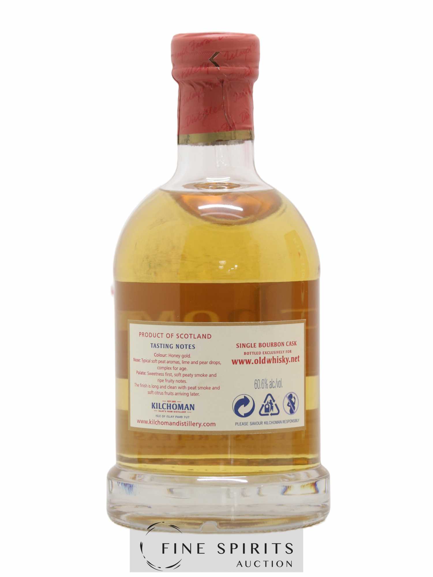 Kilchoman 2007 Of. Single Cask Release Bourbon Cask n°379-2007 - bottled 2012 - Lot de 1 bouteille - 2