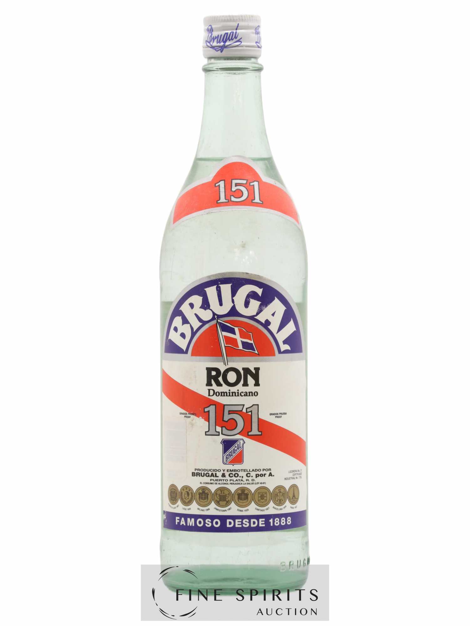 Brugal Of. 151 Velier Import (sans prix de réserve) - Lot de 1 bouteille - 0