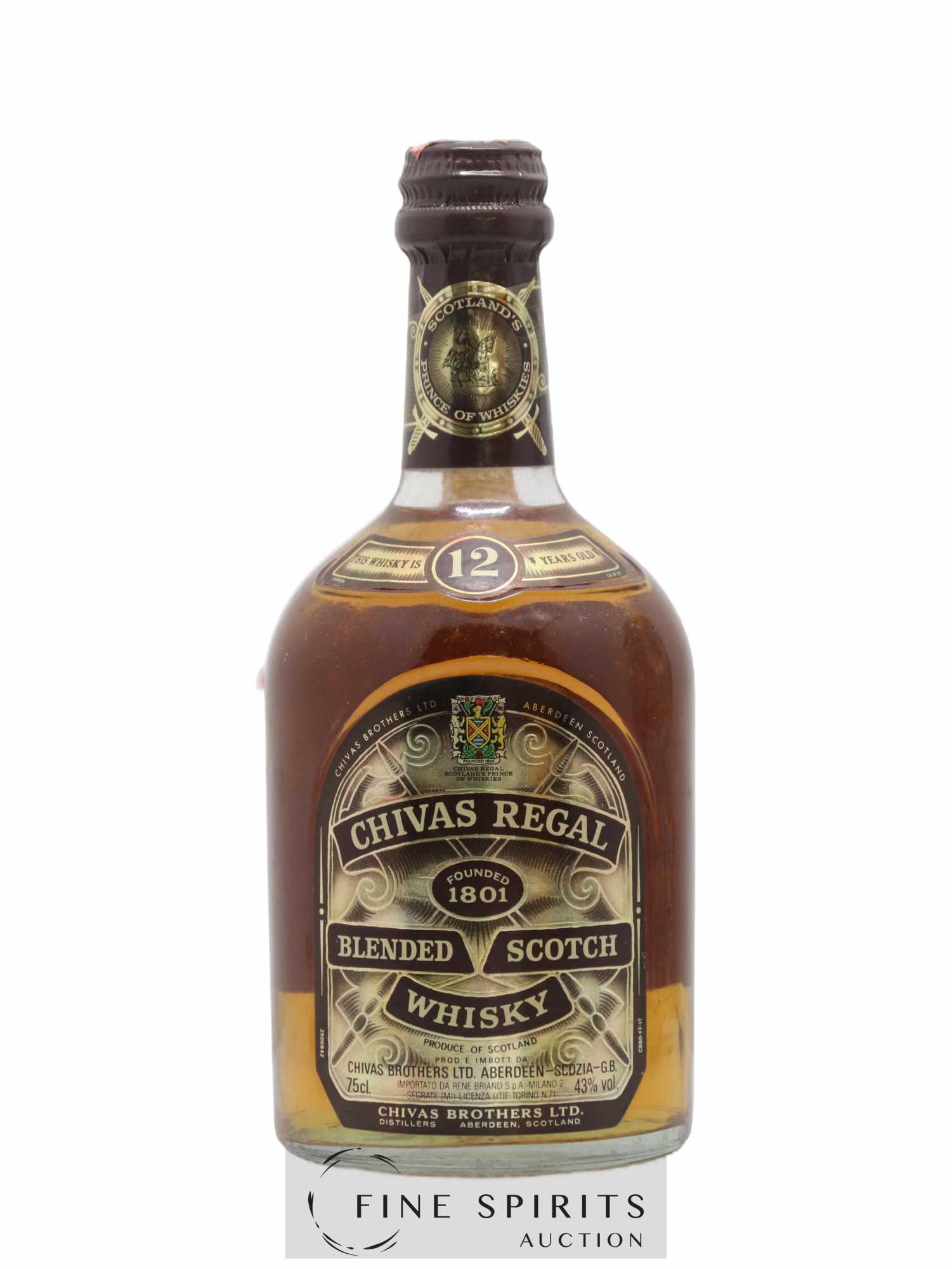 Chivas Regal 12 years Of.  (sans prix de réserve) - Lot de 1 bouteille - 1