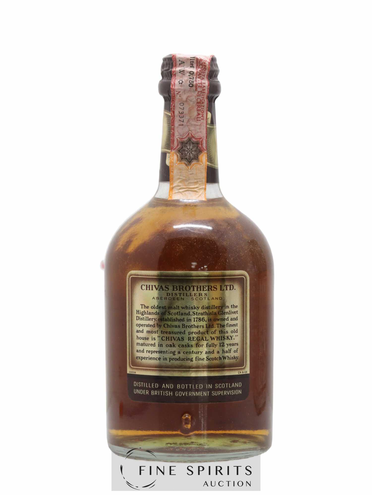 Chivas Regal 12 years Of.  (sans prix de réserve) - Lot de 1 bouteille - 2