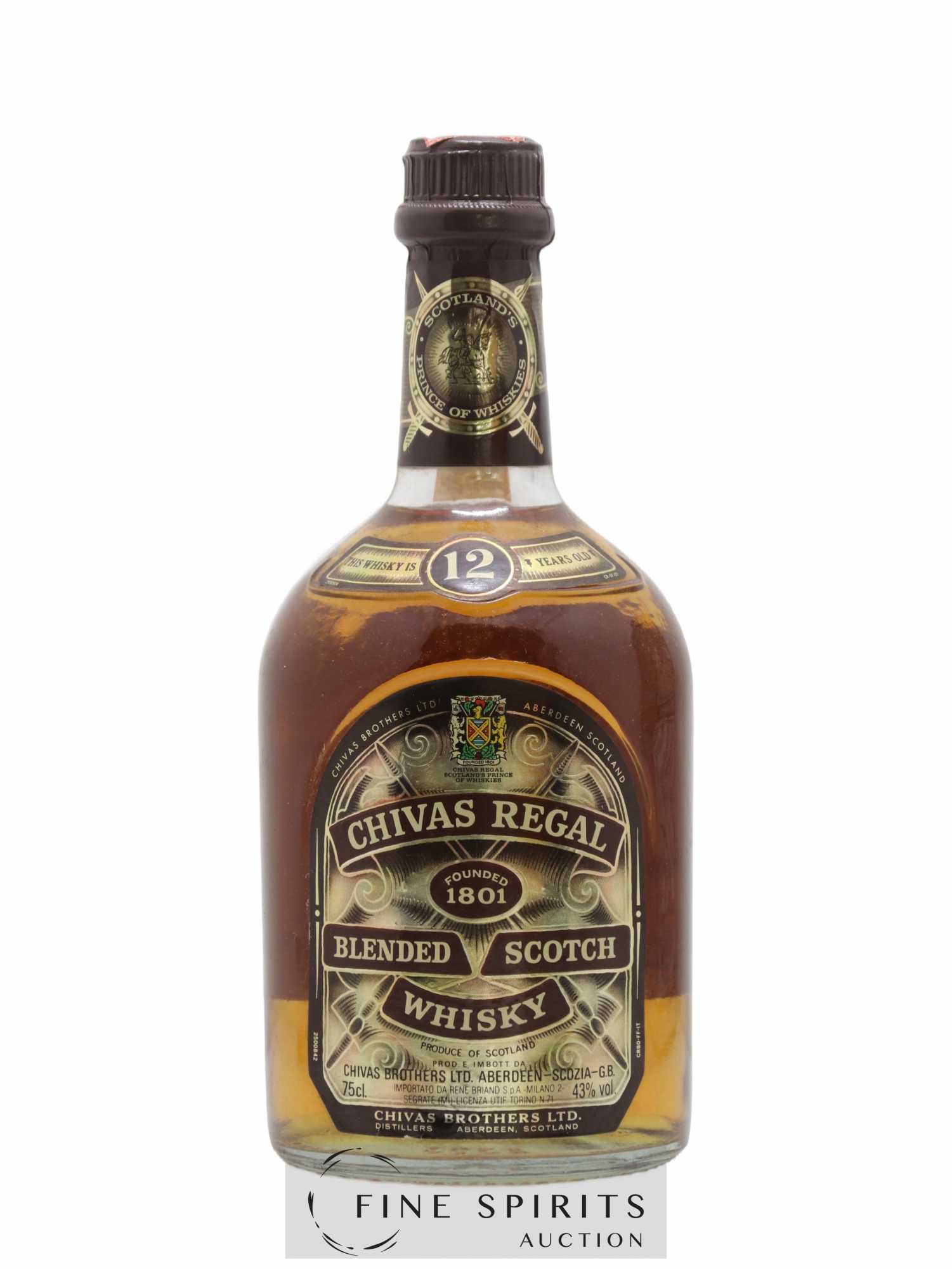 Chivas Regal 12 years Of.  (sans prix de réserve) - Lot de 1 bouteille - 1