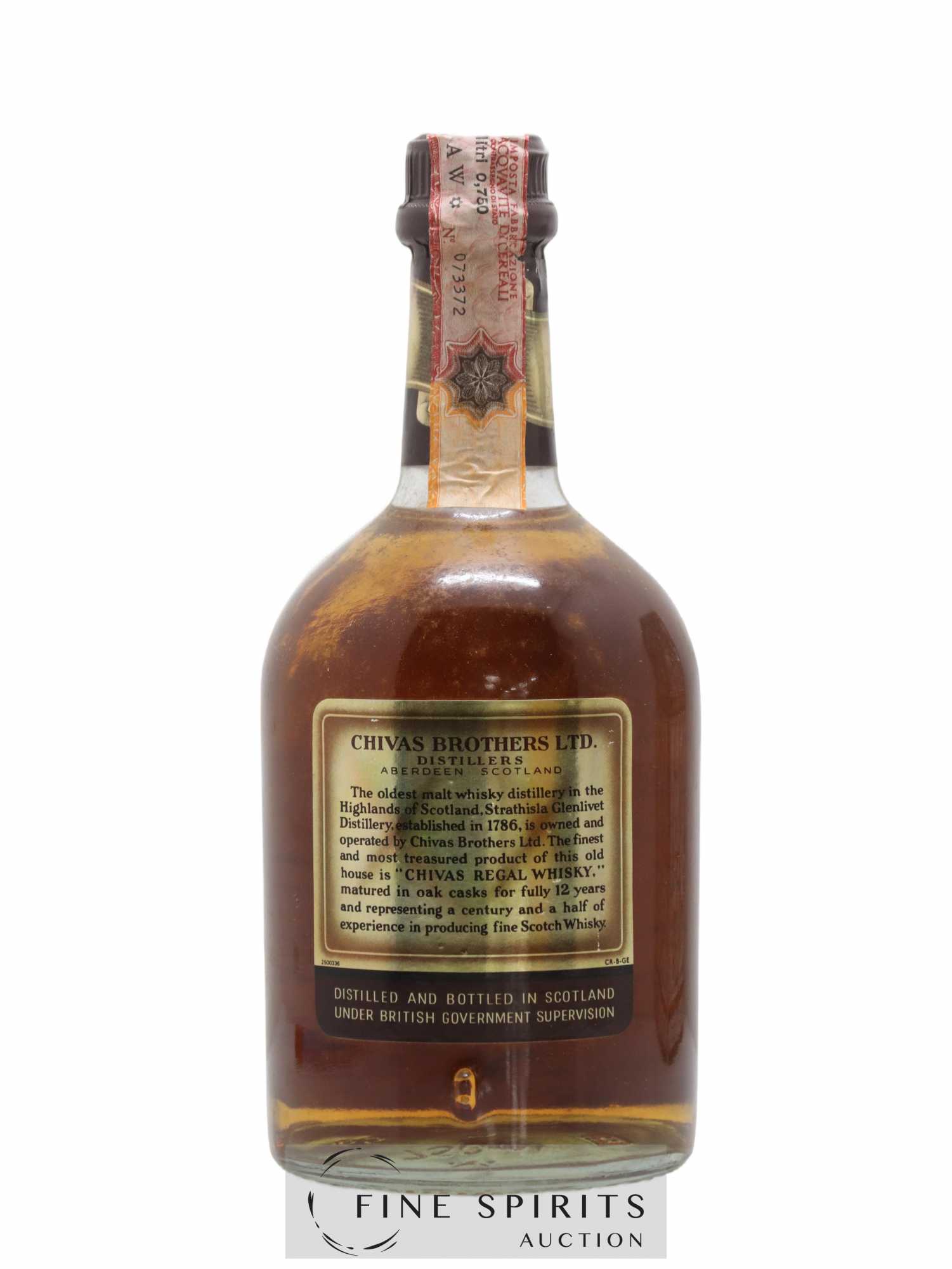 Chivas Regal 12 years Of.  (sans prix de réserve) - Lot de 1 bouteille - 2