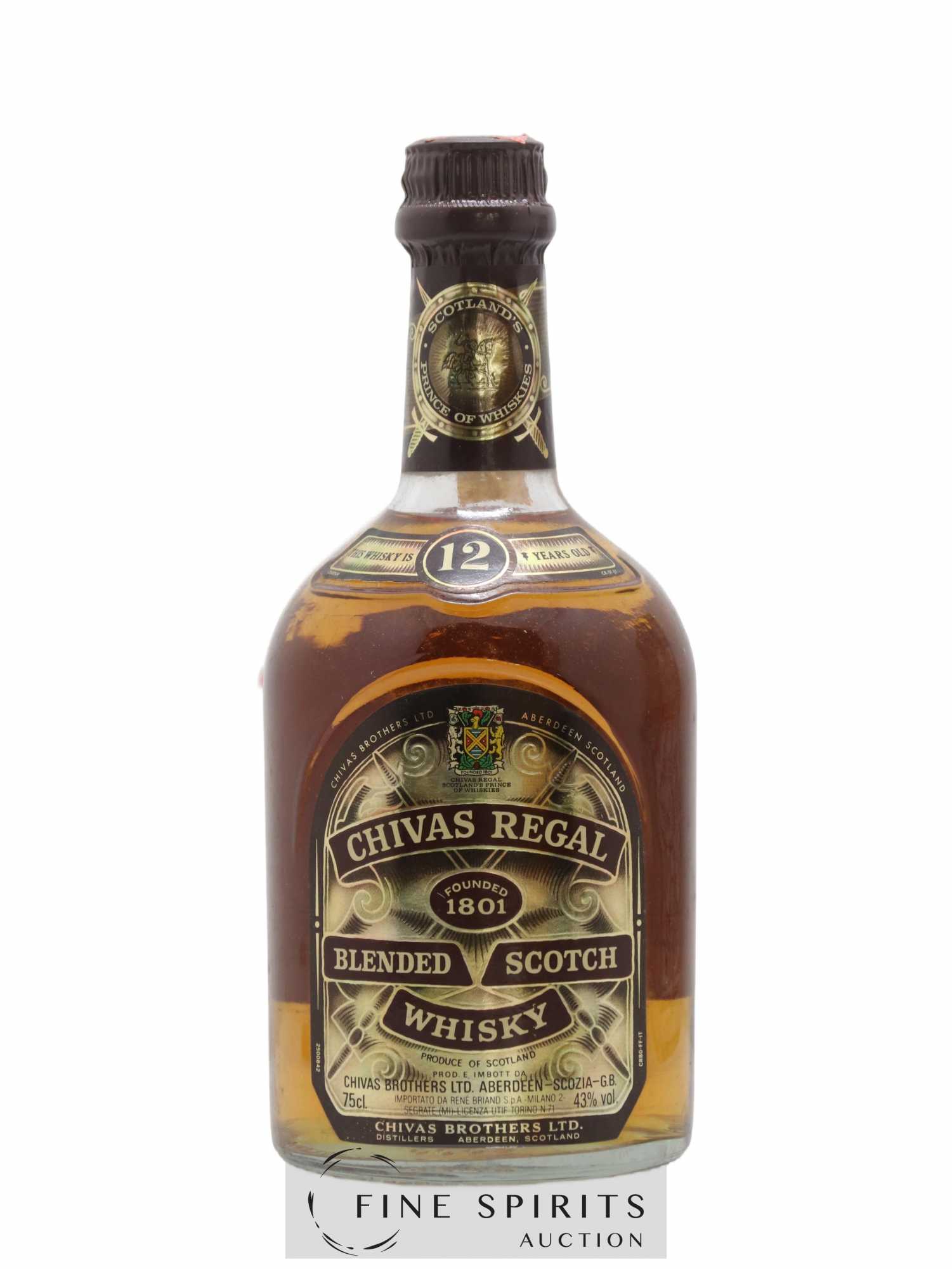 Chivas Regal 12 years Of. (sans prix de réserve) - Lot de 1 bouteille - 1