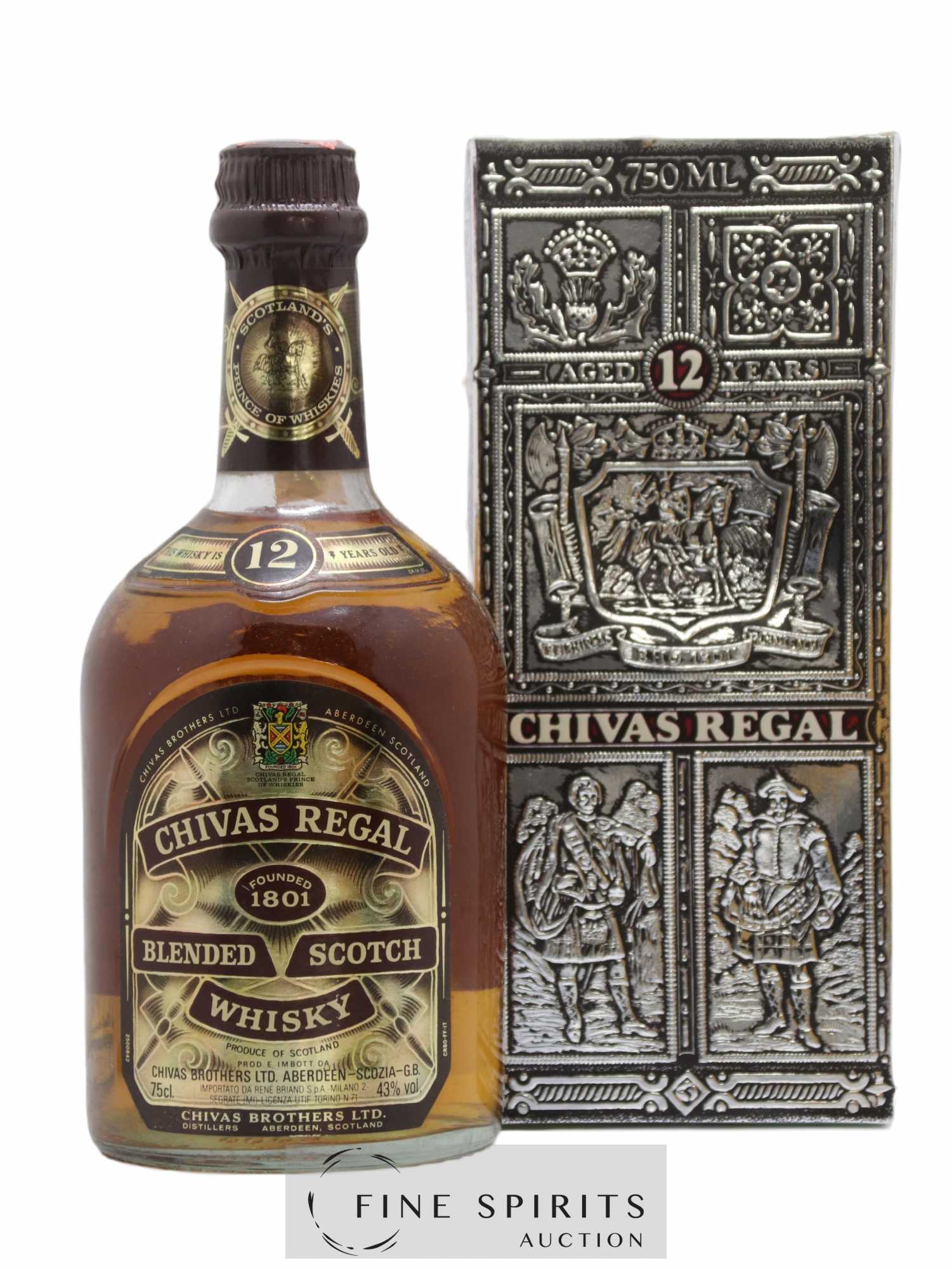 Chivas Regal 12 years Of. (sans prix de réserve) - Lot de 1 bouteille - 0