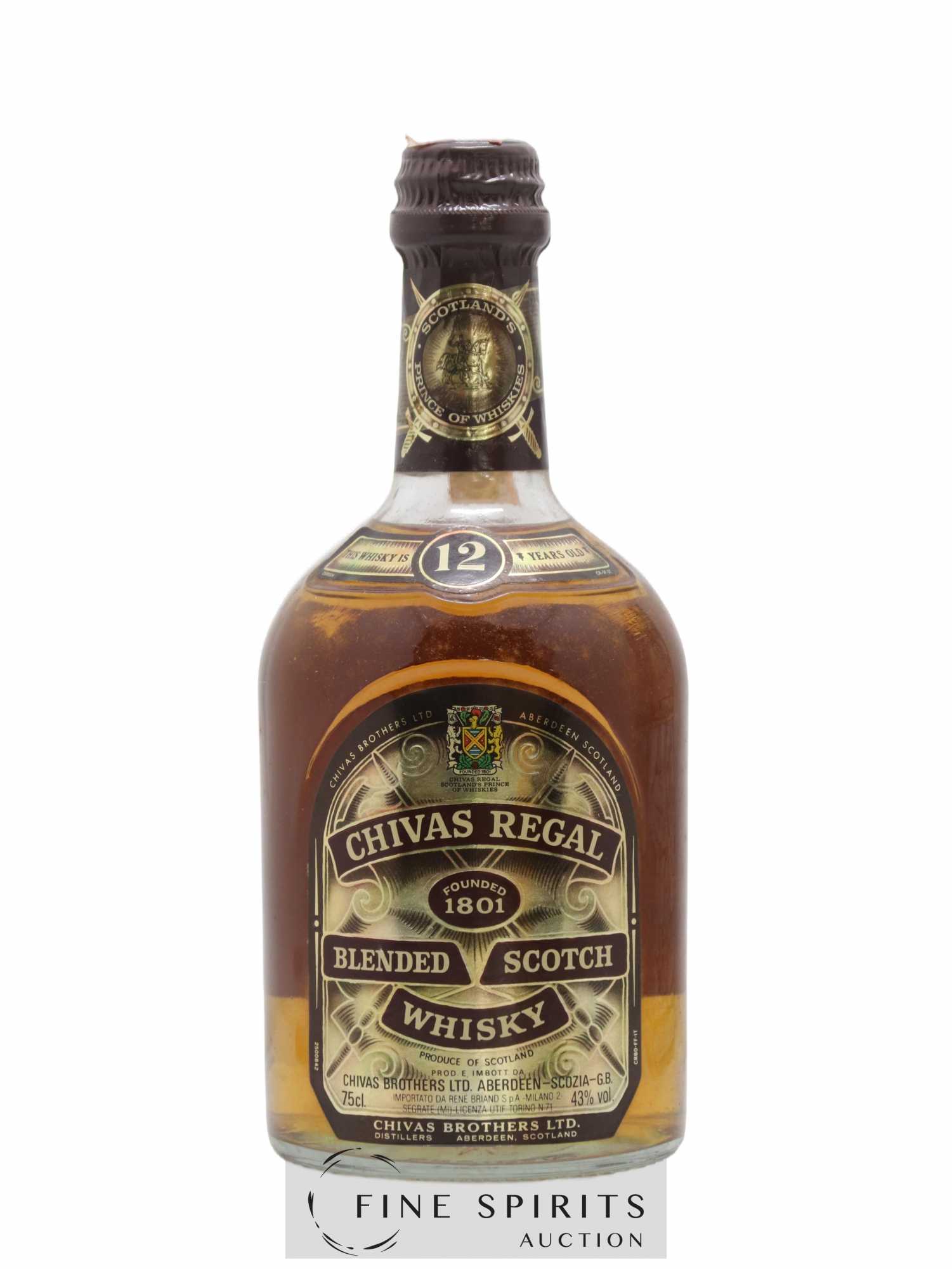 Chivas Regal 12 years Of.  (sans prix de réserve) - Lot de 1 bouteille - 1