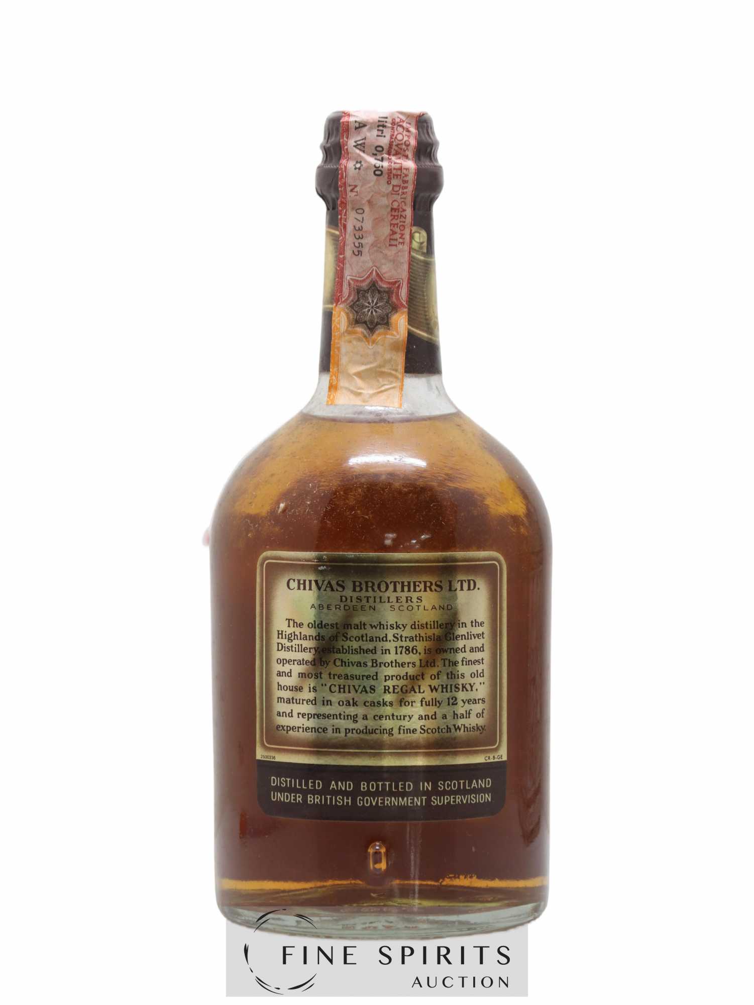 Chivas Regal 12 years Of.  (sans prix de réserve) - Lot de 1 bouteille - 2