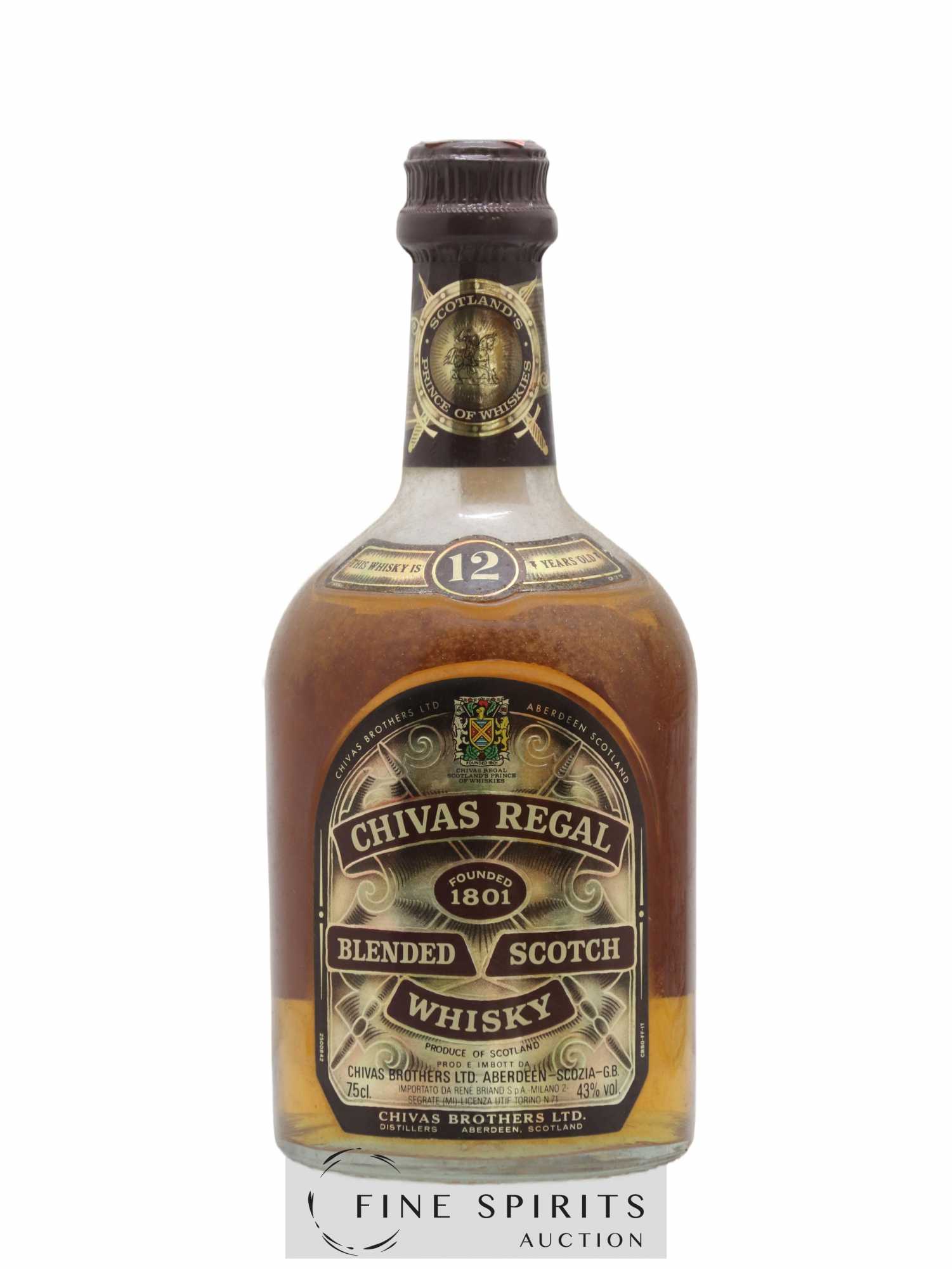 Chivas Regal 12 years Of.  (sans prix de réserve) - Lot de 1 bouteille - 1