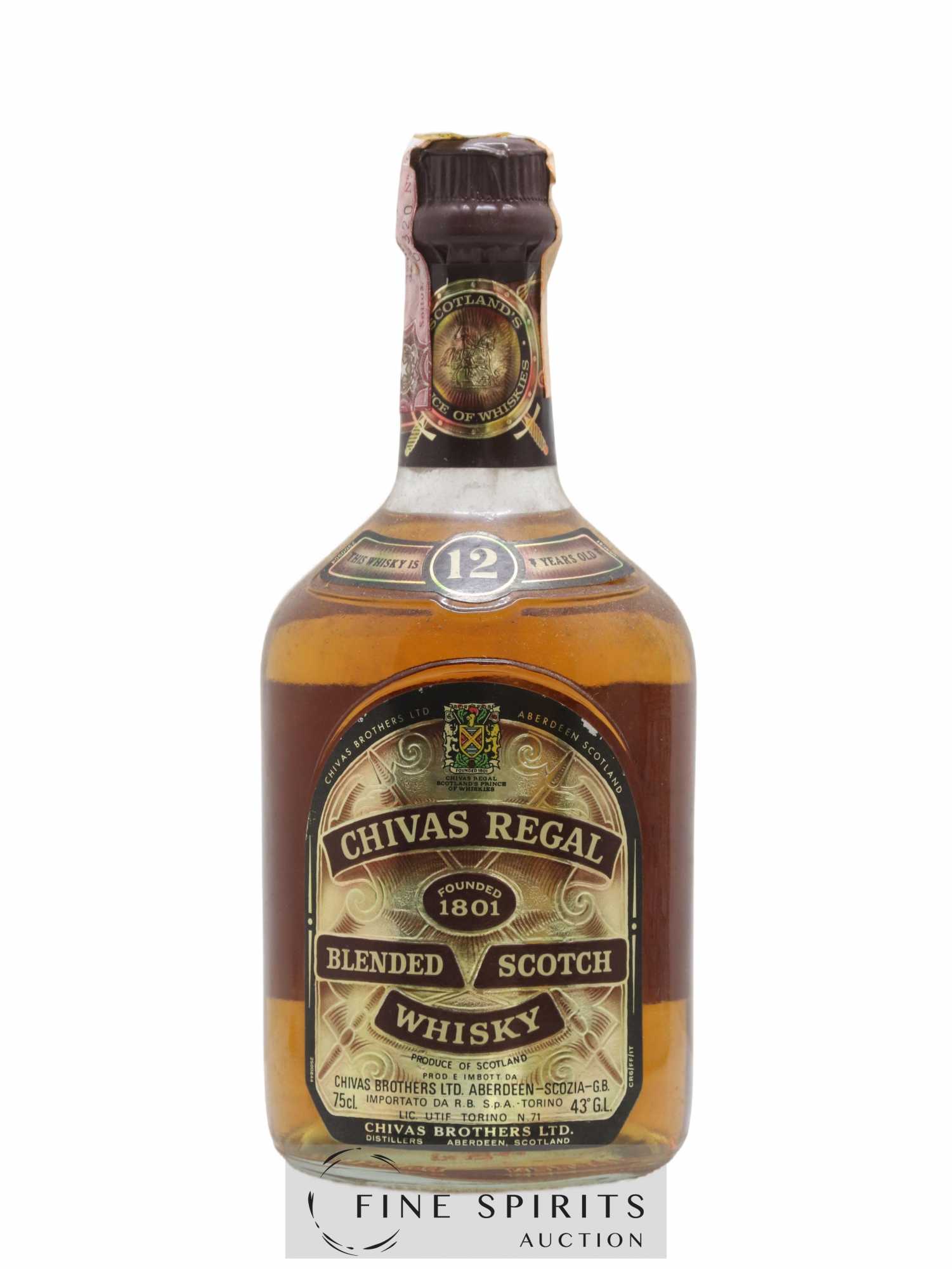 Chivas Regal 12 years Of.  (no reserve) - Lot of 1 bottle - 1