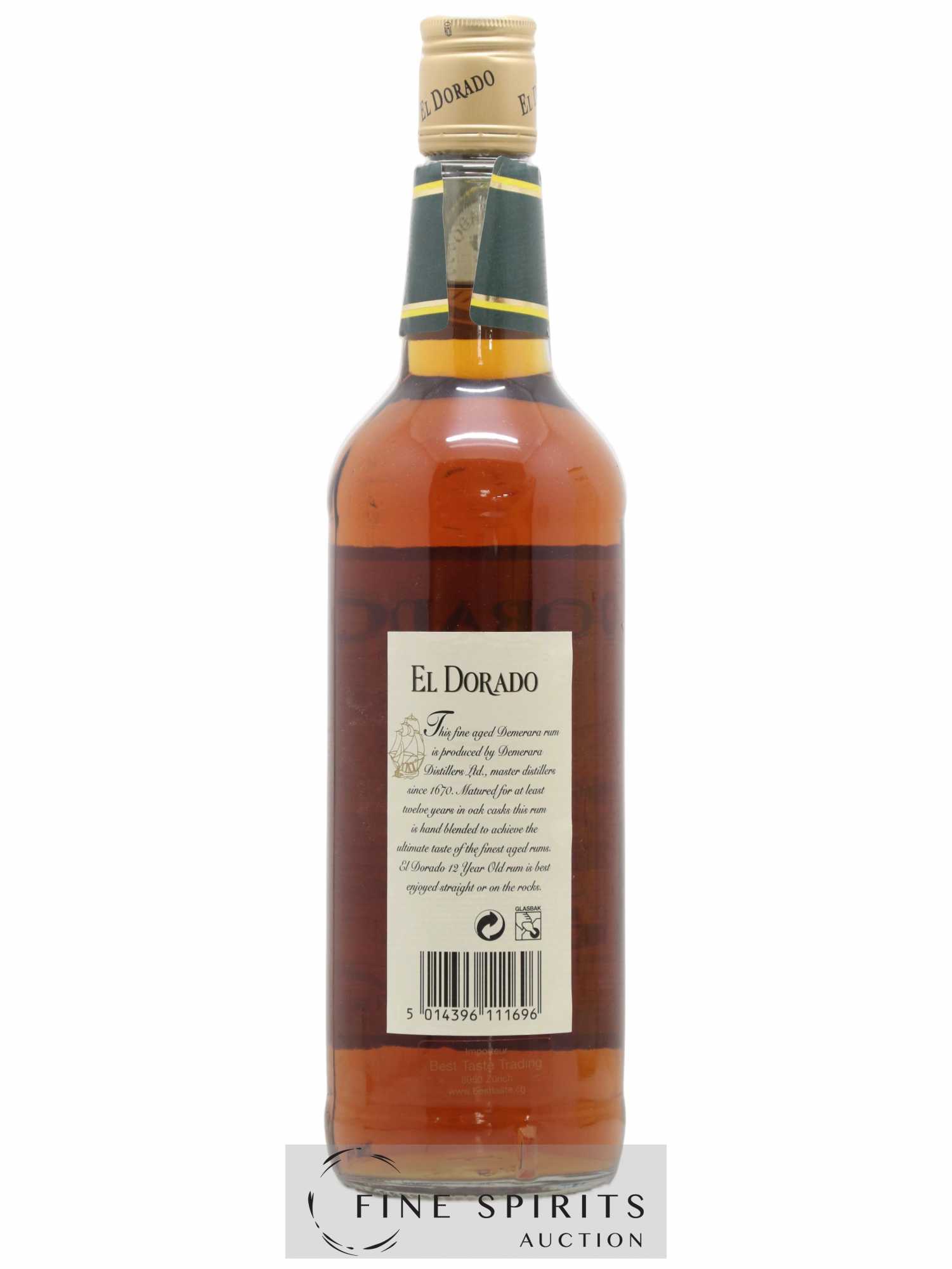 El Dorado 12 years Of. (sans prix de réserve) - Lot de 1 bouteille - 2